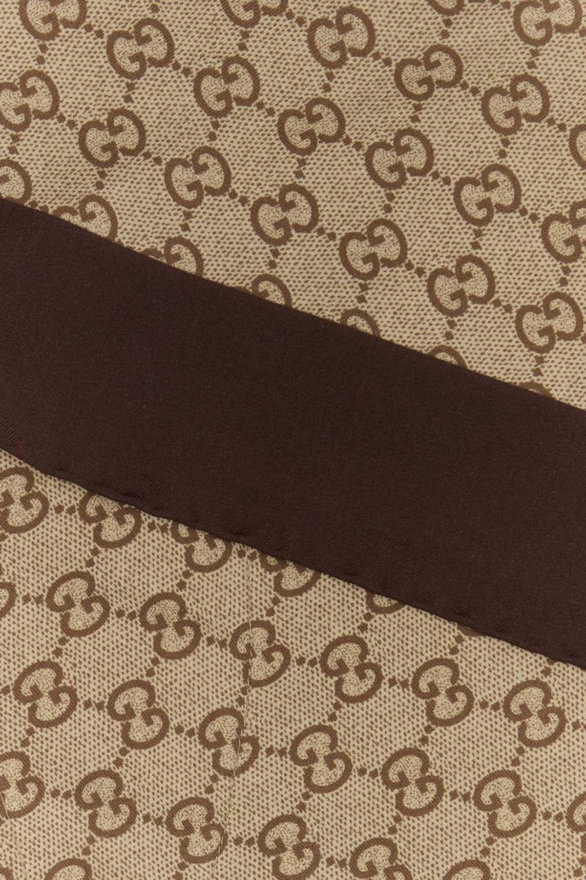 Gucci Embroidered Twill Foulard Size ONE SIZE - 2 Thumbnail