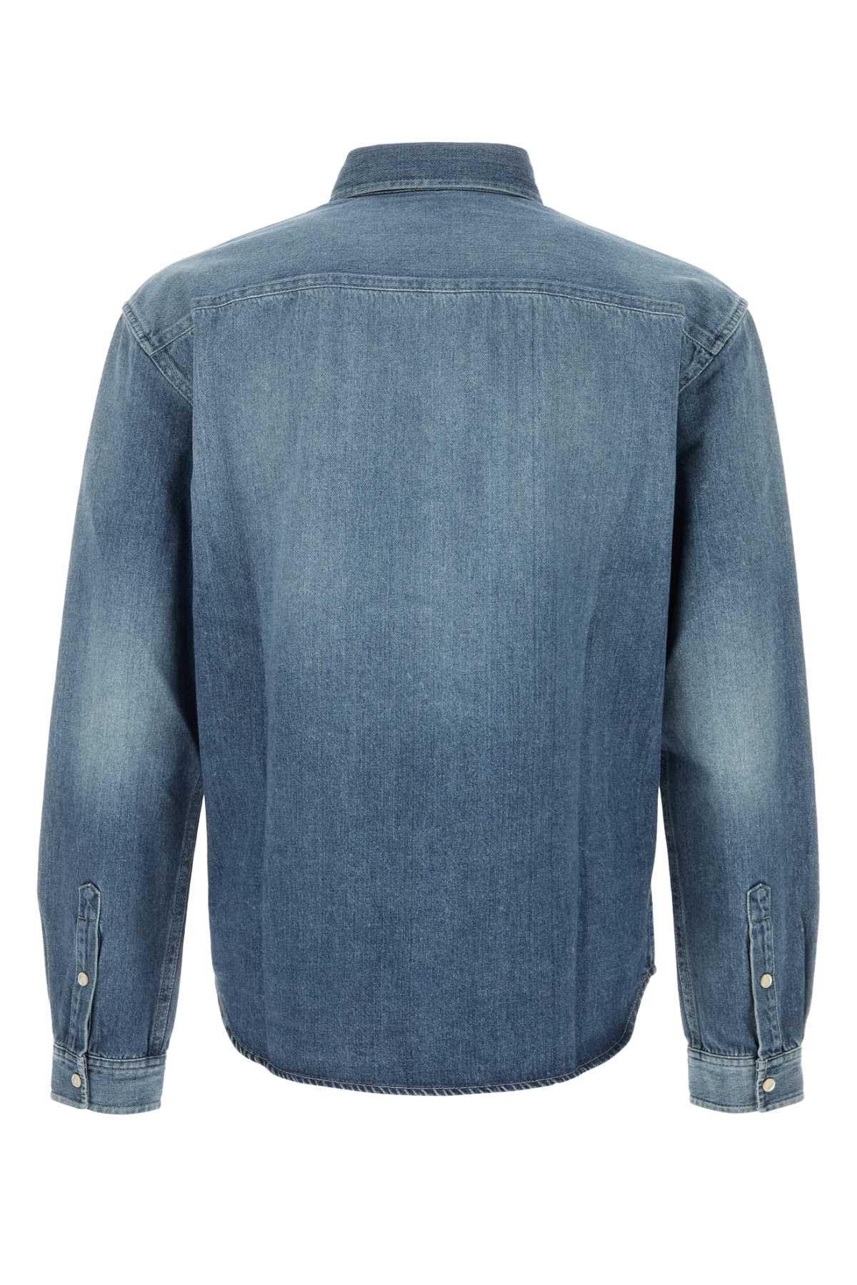 Saint Laurent Paris Denim Shirt Size US XL / EU 56 / 4 - 2 Thumbnail