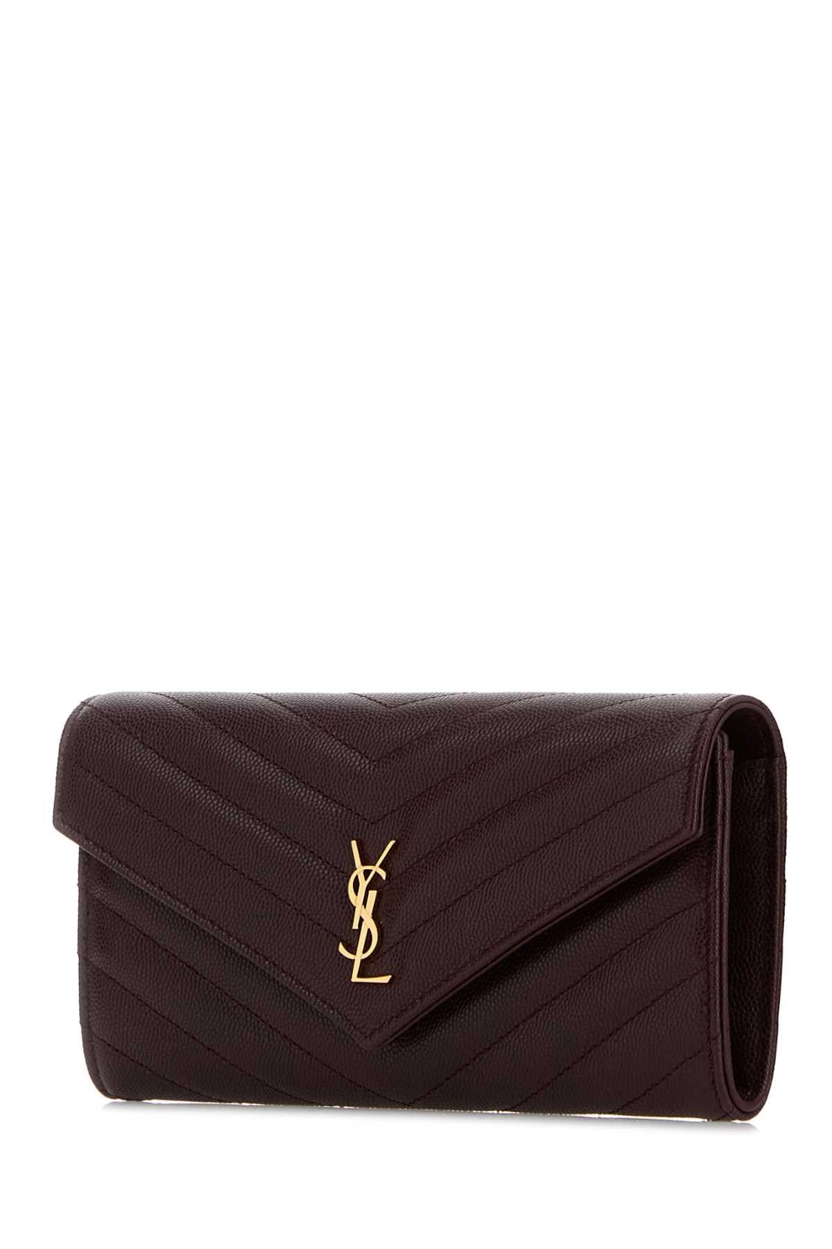 Saint Laurent Paris Plum Leather Wallet Size ONE SIZE - 2 Thumbnail