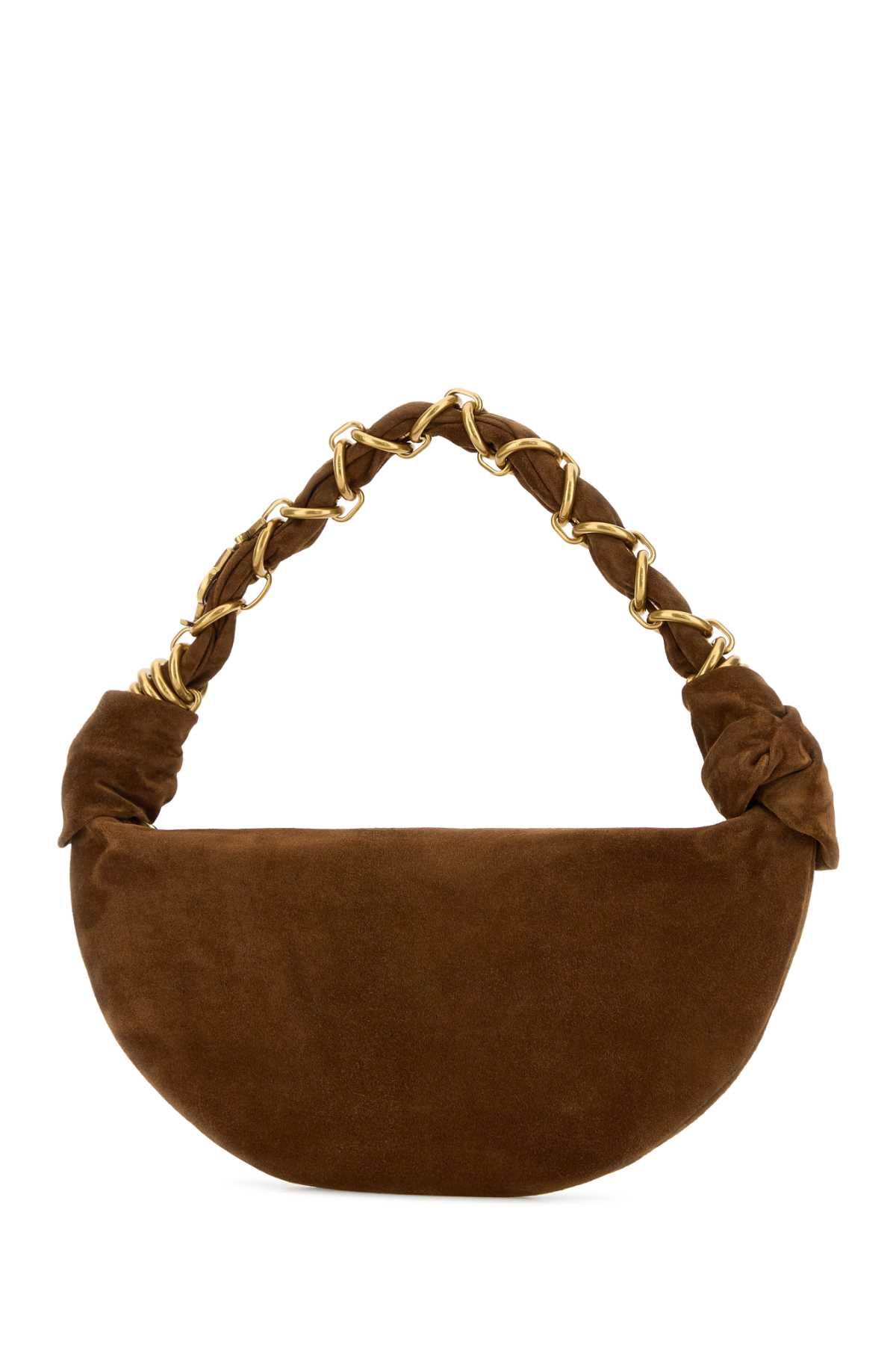 Saint Laurent Paris Brown Suede Amalia Shoulder Bag Size ONE SIZE - 2 Thumbnail