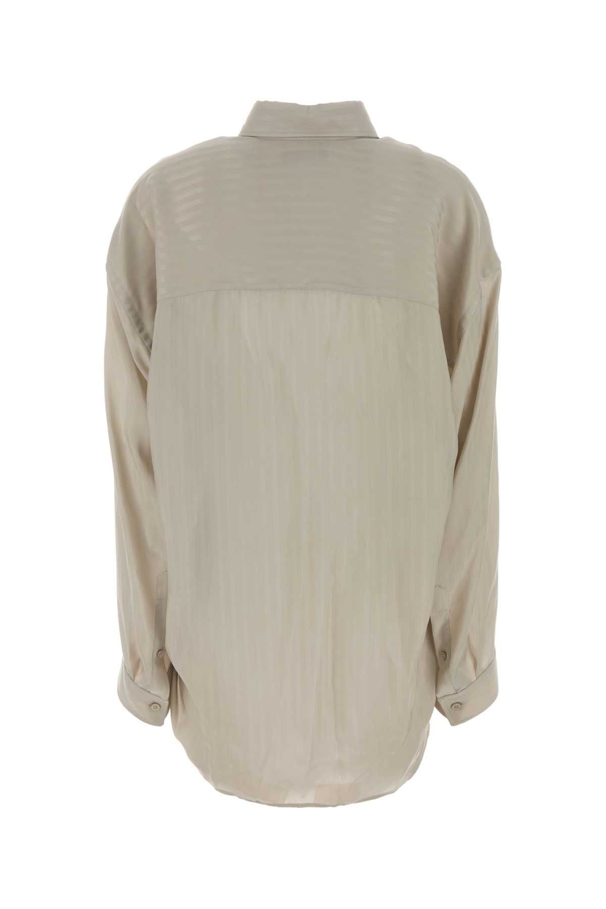 Balenciaga Sand Cupro Oversize Shirt Size M / US 6-8 / IT 42-44 - 2 Thumbnail