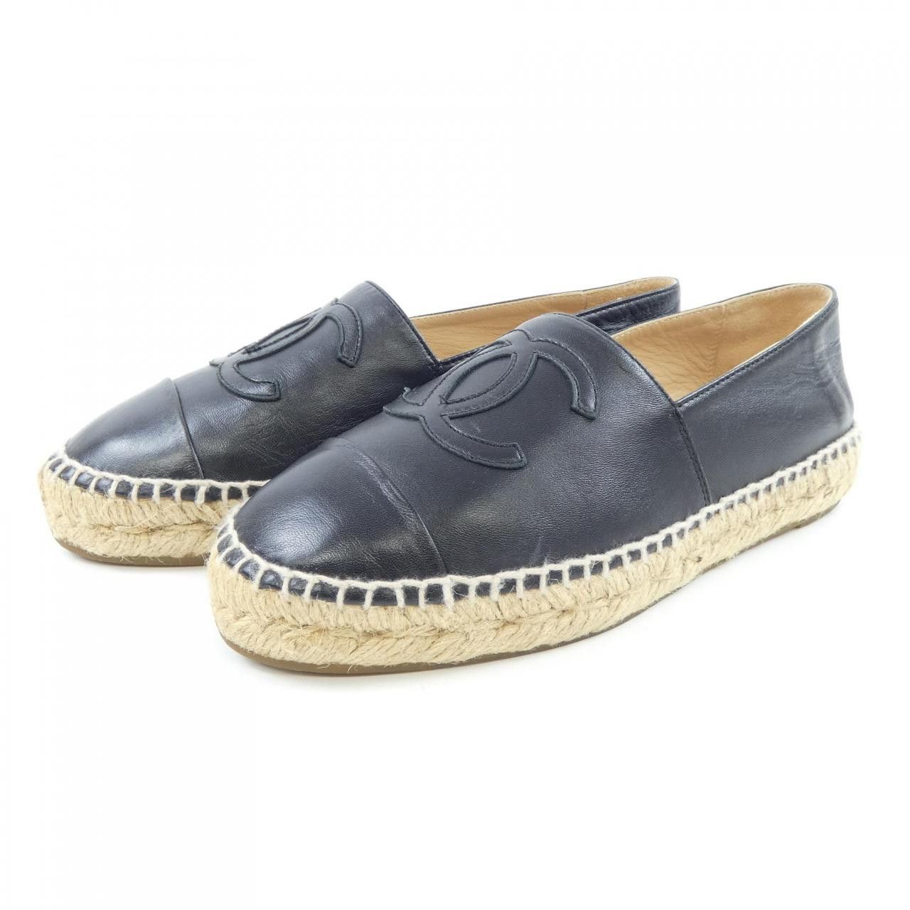 Chanel Chanel Chanel ESPADRILLES Lambskin Shoes Leather Shoes G29762X01000 DUTY FREE for USA Size ONE SIZE - 3 Thumbnail