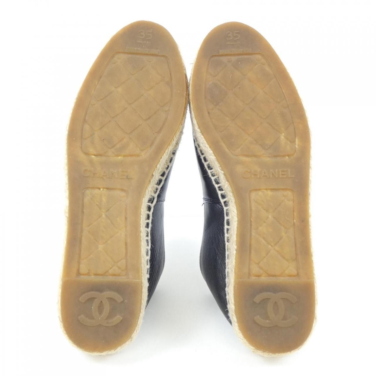 Chanel Chanel Chanel ESPADRILLES Lambskin Shoes Leather Shoes G29762X01000 DUTY FREE for USA Size ONE SIZE - 4 Thumbnail