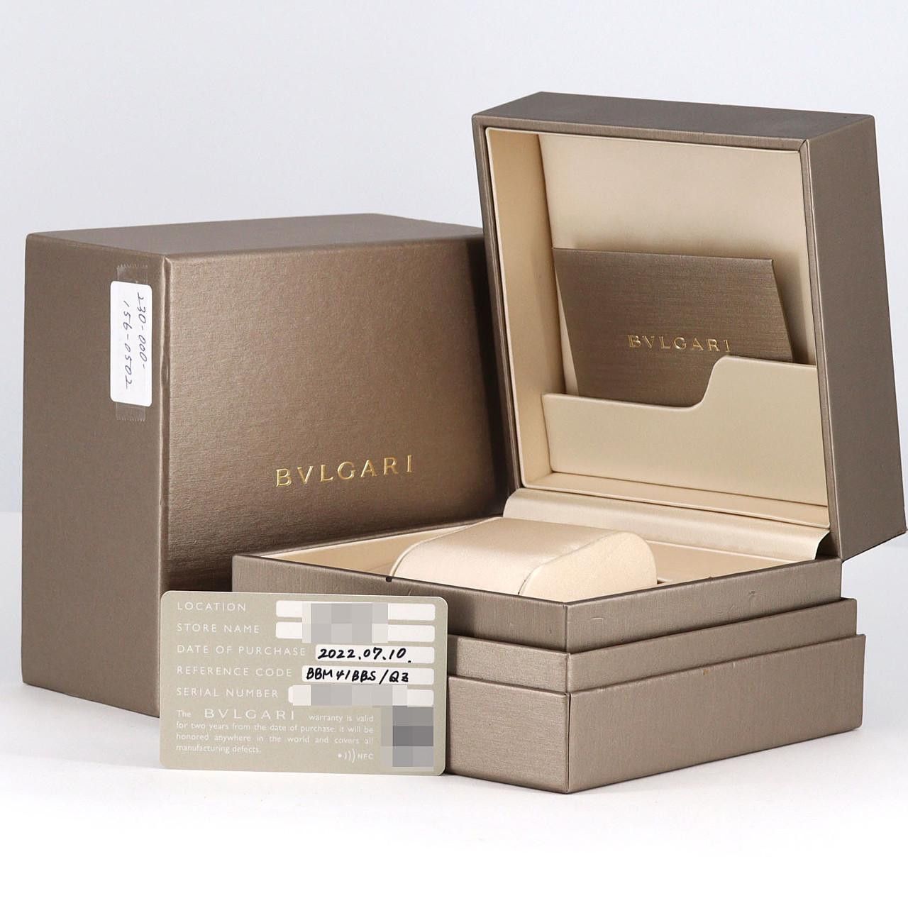 Bvlgari Bvlgari Bvlgari Bvlgari Bvlgari Stainless Steel Automatic Metal Automatic BB41S/103540 DUTY FREE for USA Size ONE SIZE - 8 Thumbnail