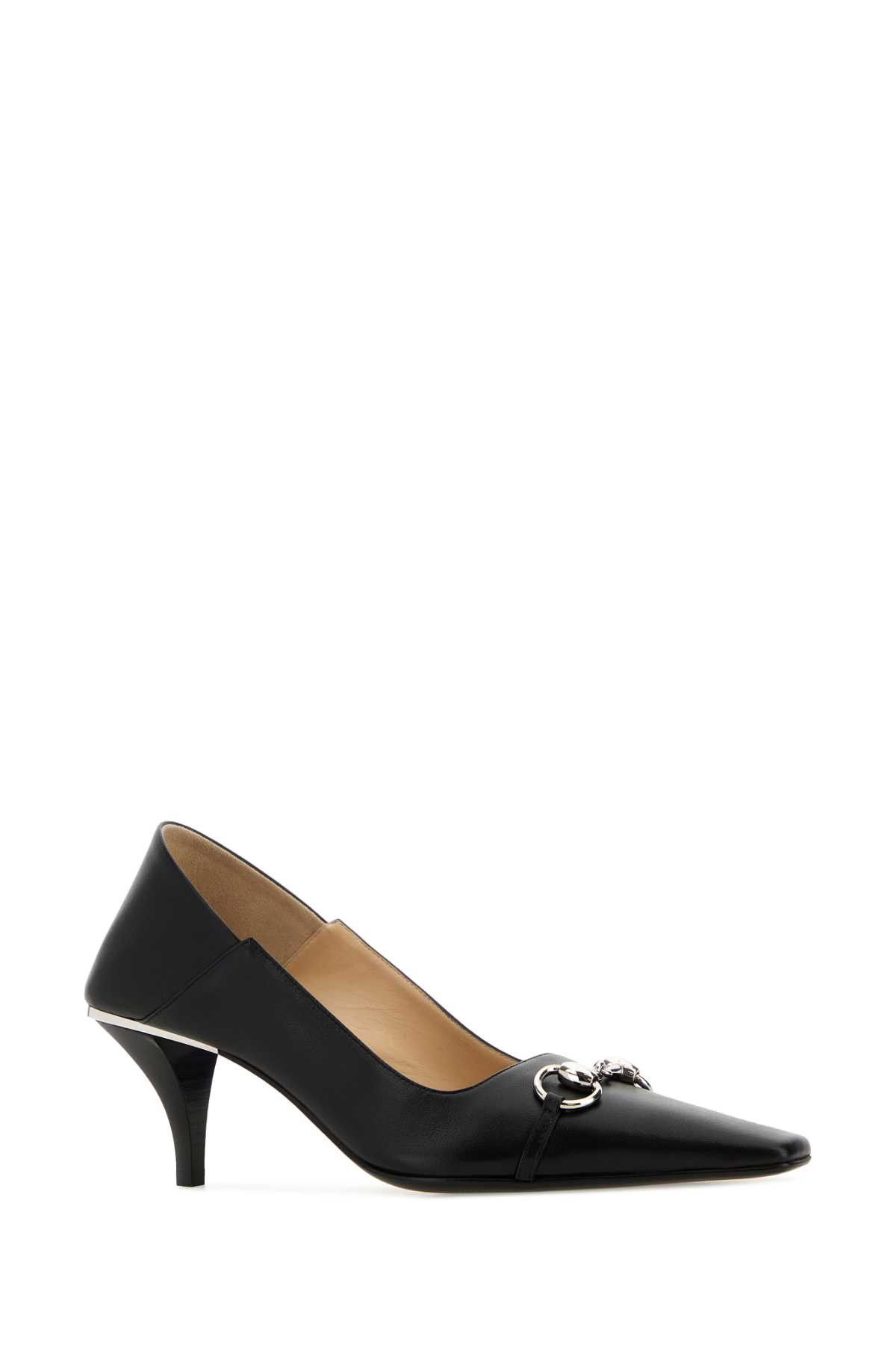 Gucci Black Leather Pumps Size US 10 / IT 40 - 2 Thumbnail