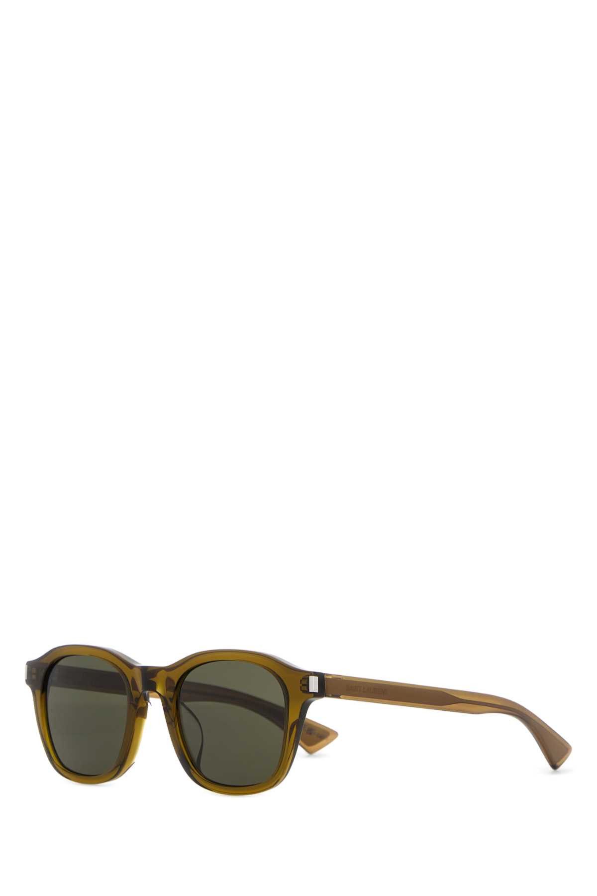 Saint Laurent Paris Olive Green Acetate Sl 880 Sunglasses Size ONE SIZE - 2 Thumbnail