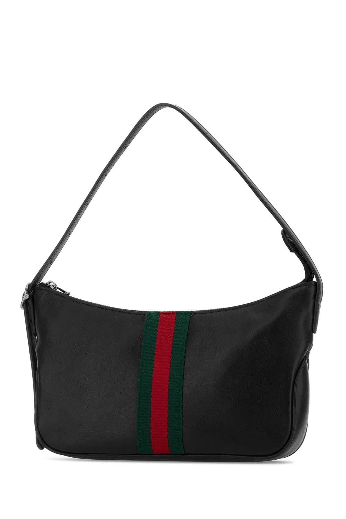 Gucci Black Leather Small Lunetta Crossbody Bag Size ONE SIZE - 2 Thumbnail