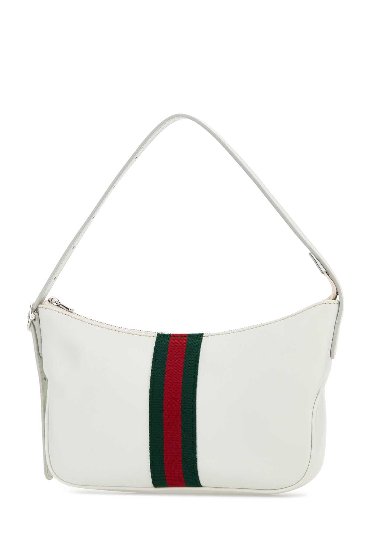Gucci White Leather Small Lunetta Crossbody Bag Size ONE SIZE - 2 Thumbnail