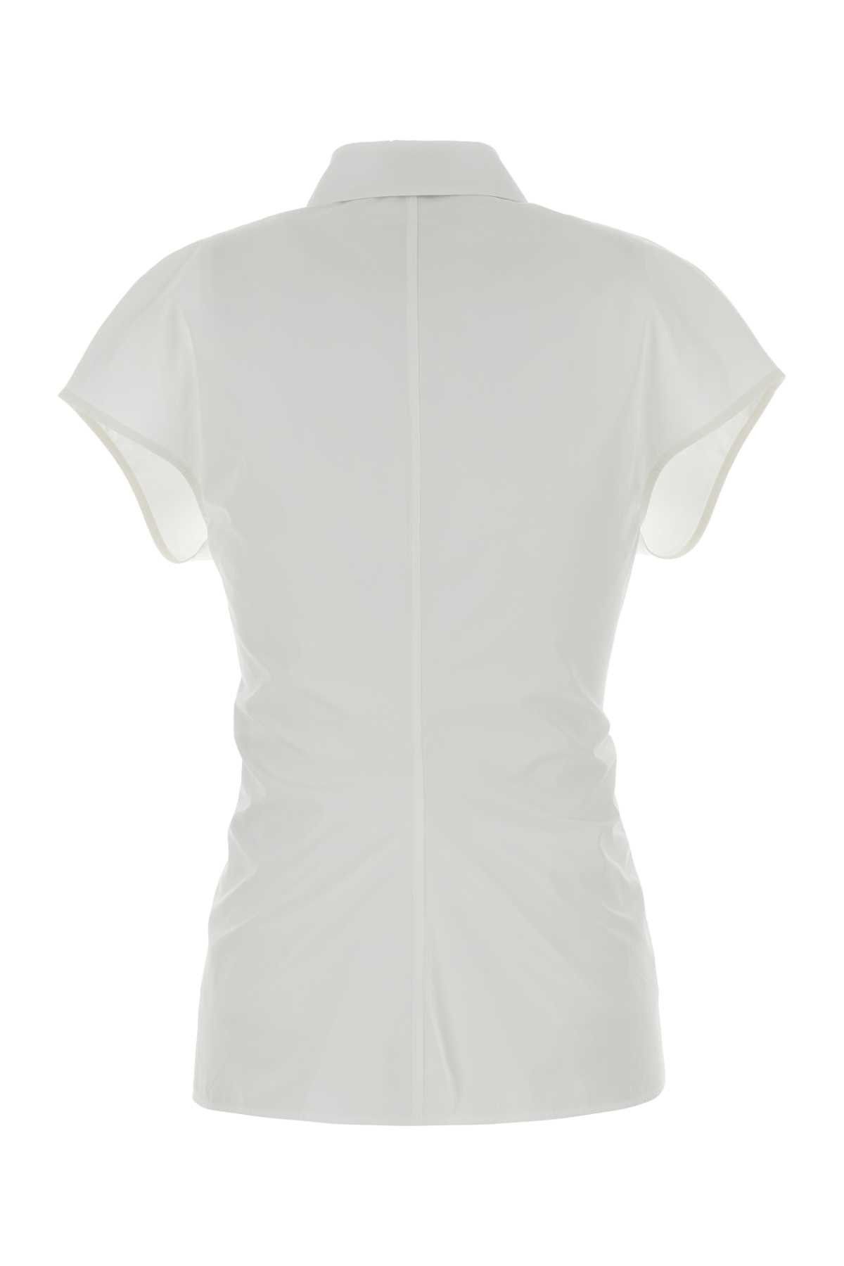 Alexander McQueen White Poplin Shirt Size S / US 4 / IT 40 - 2 Thumbnail