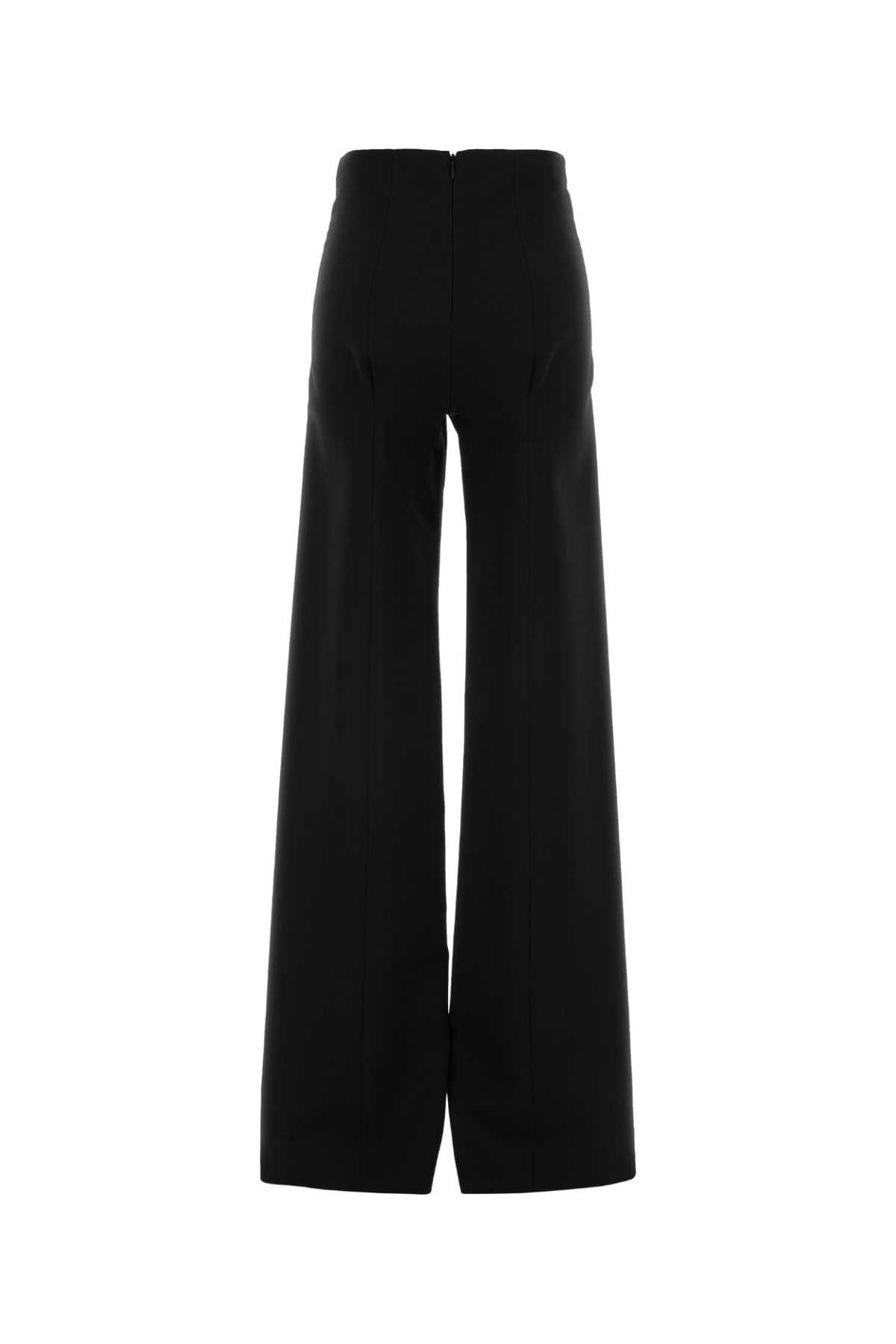 Gucci Black Stretch Wool Blend Wide-Leg Pant Size 28" / US 6 / IT 42 - 2 Thumbnail