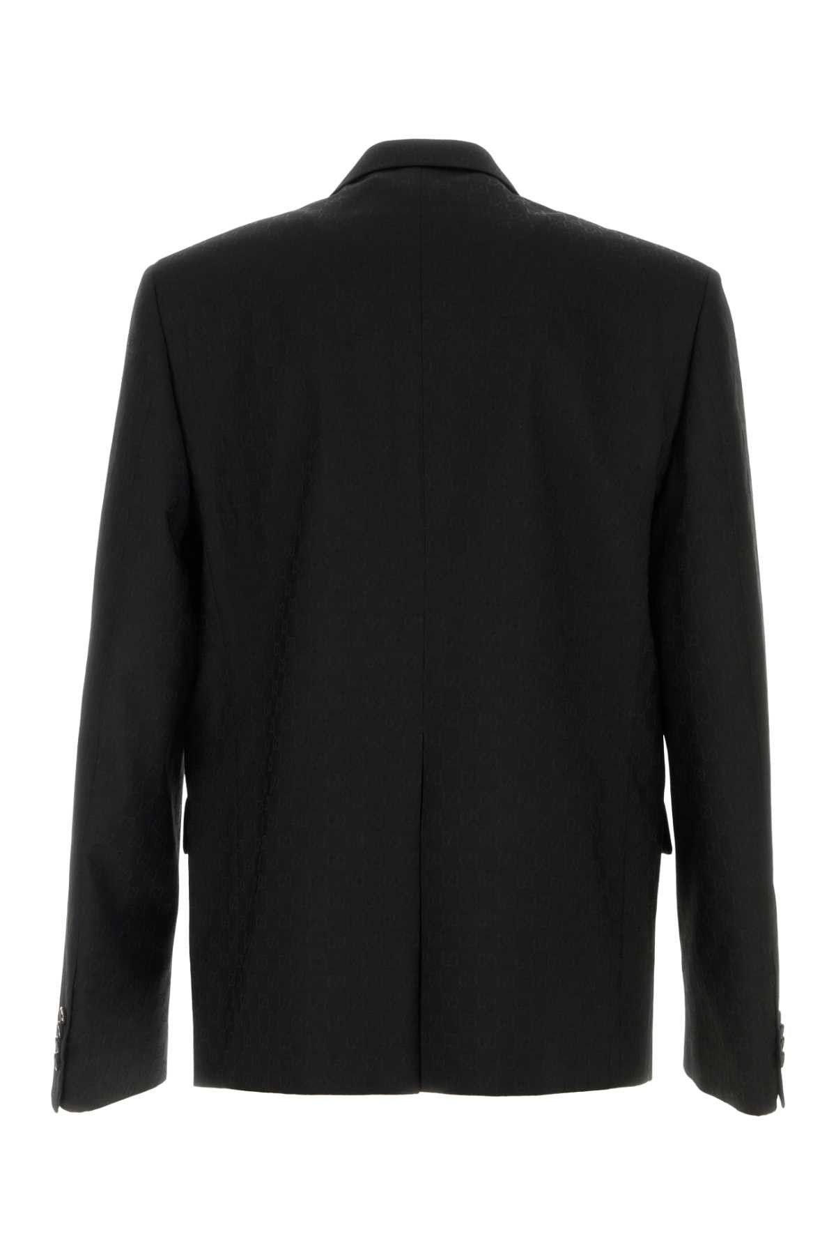 Gucci Black Polyester Blend Blazer Size US L / EU 52-54 / 3 - 2 Thumbnail
