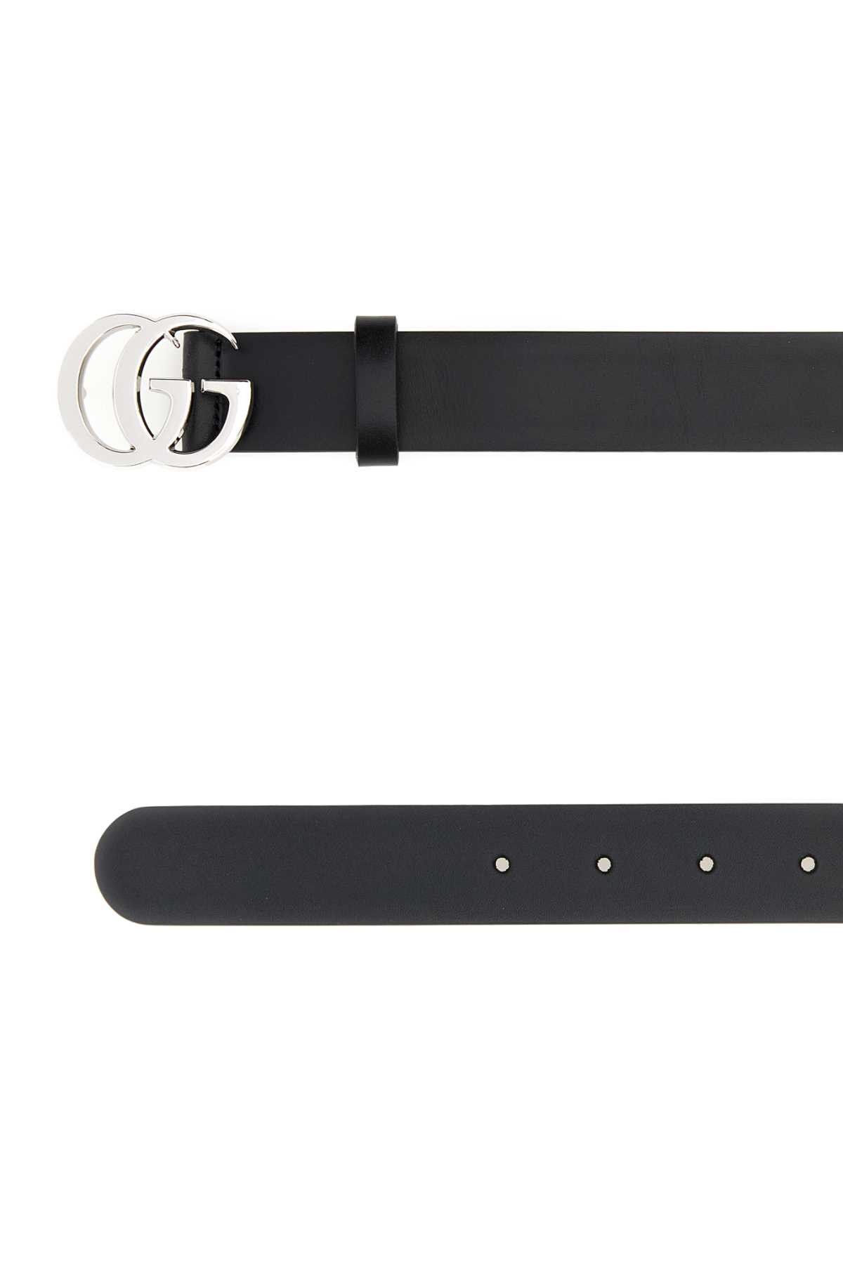 Gucci Black Leather Marmont Belt Size ONE SIZE - 2 Thumbnail