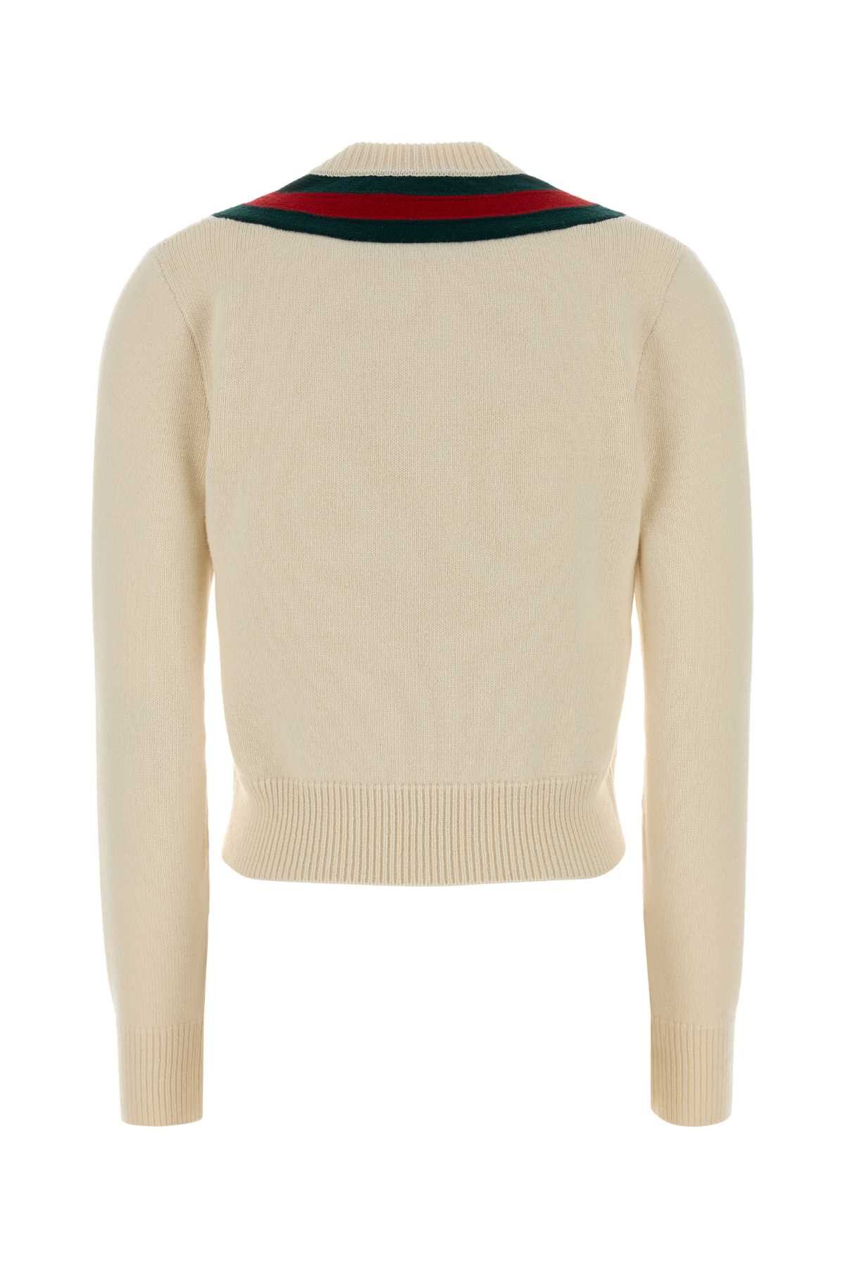 Gucci Ivory Wool Sweater Size M / US 6-8 / IT 42-44 - 2 Thumbnail
