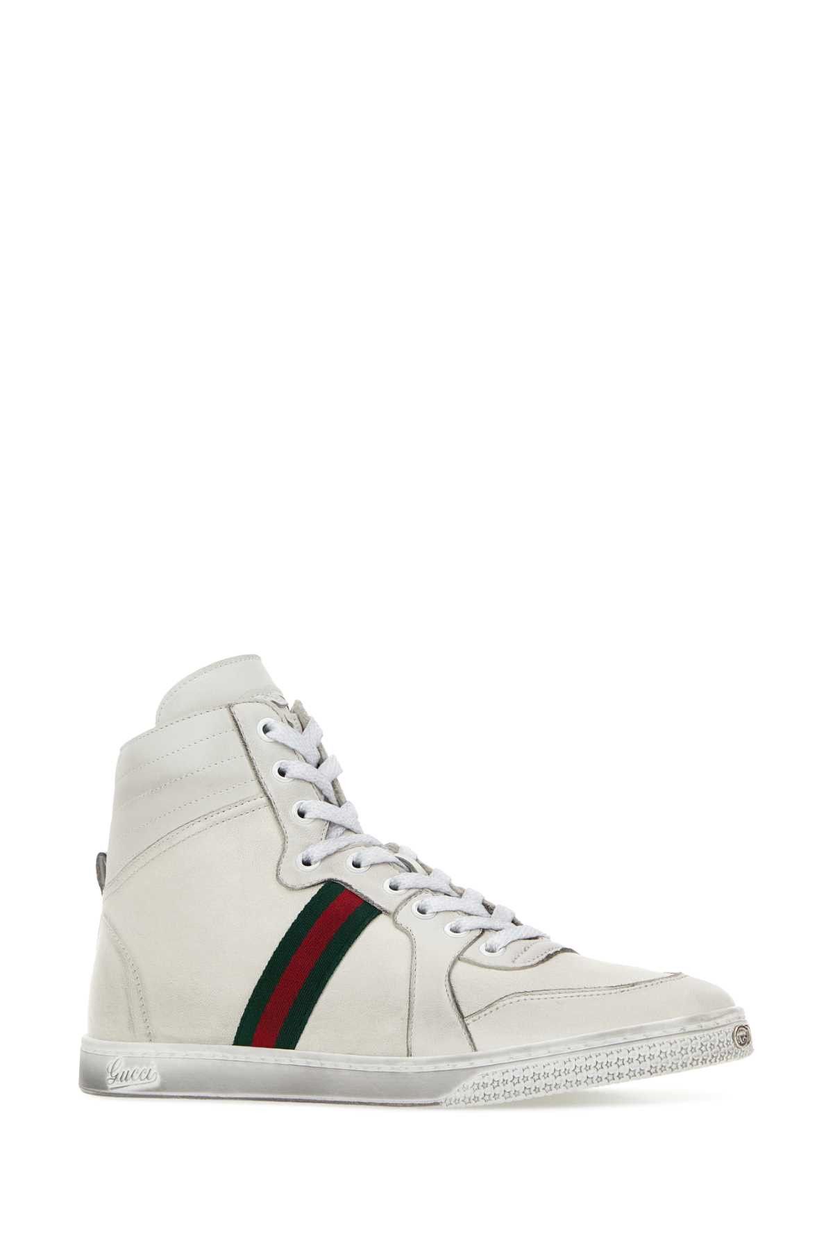 Gucci Chalk Nappa Leather Sneakers Size US 11 / IT 41 - 2 Thumbnail
