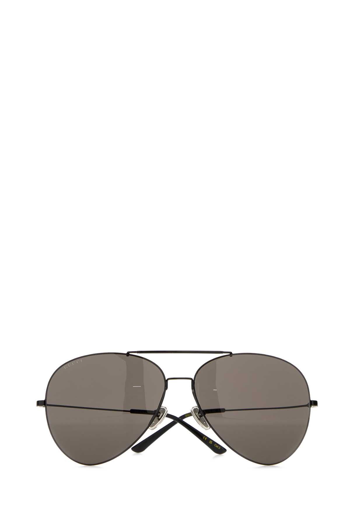 Gucci Black Metal Pilot Sunglasses Size ONE SIZE - 2 Thumbnail