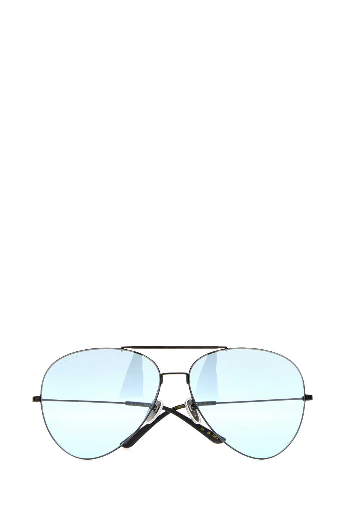 Gucci Black Metal Pilot Sunglasses Size ONE SIZE - 2 Thumbnail
