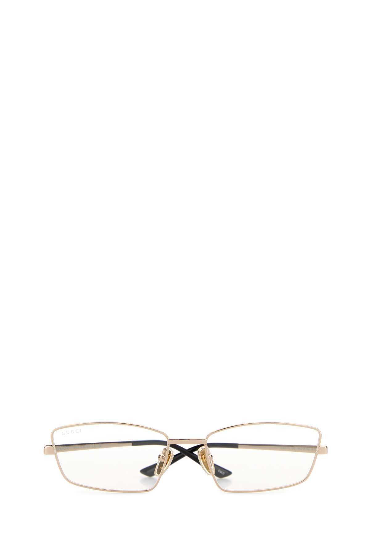 Gucci Gold Metal Glasses Size ONE SIZE - 2 Thumbnail