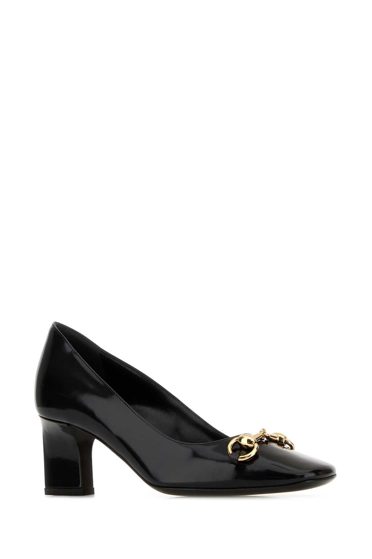 Gucci Black Leather Signora Pumps Size US 7.5 / IT 37.5 - 2 Thumbnail
