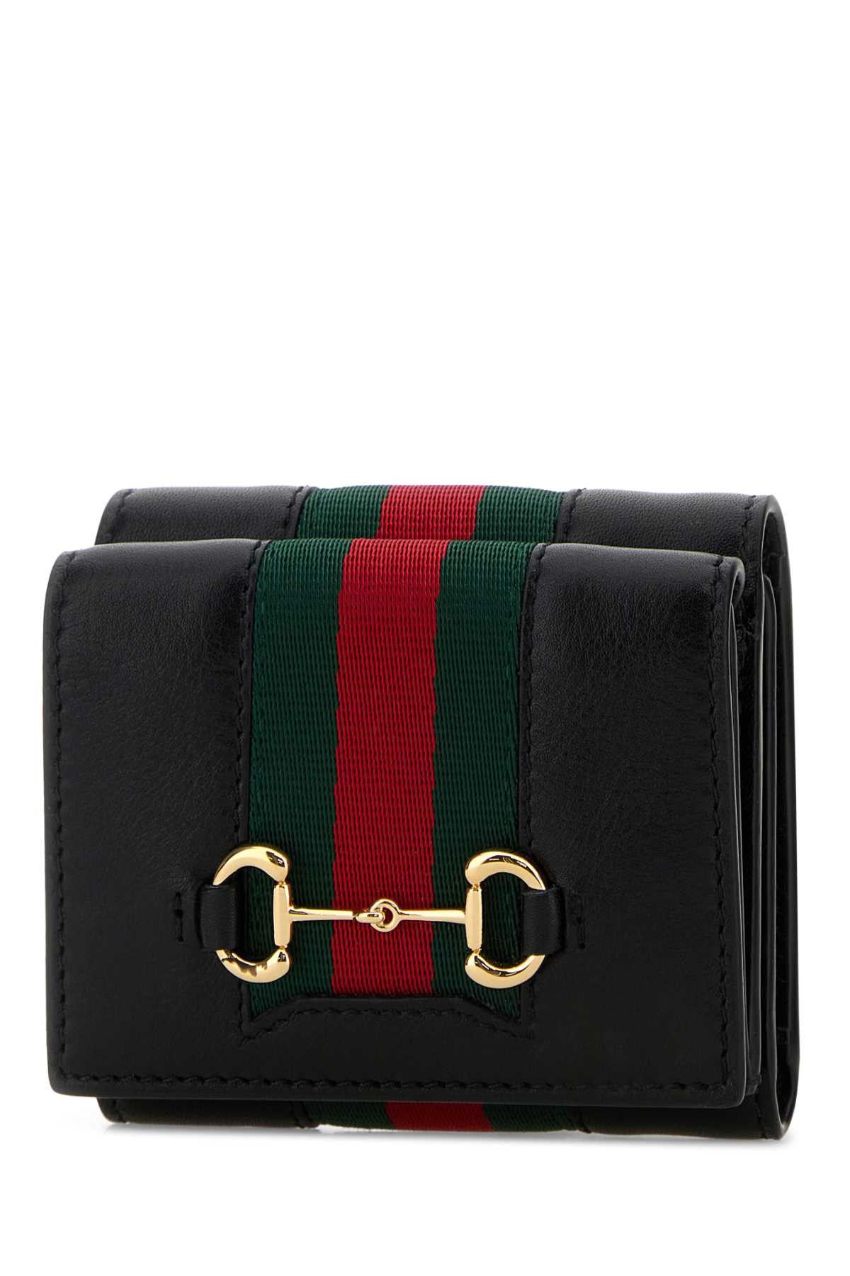 Gucci Black Leather Wallet Size ONE SIZE - 2 Thumbnail