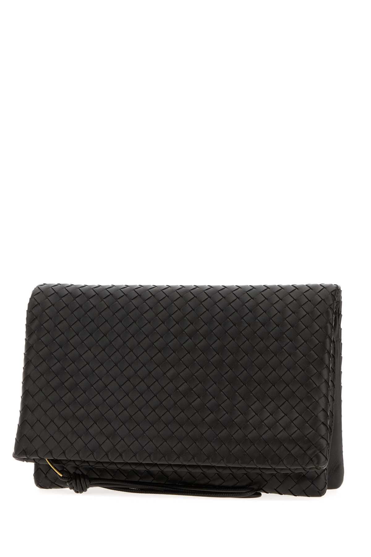 Bottega Veneta Dark Brown Leather Giornale Clutch Size ONE SIZE - 2 Thumbnail