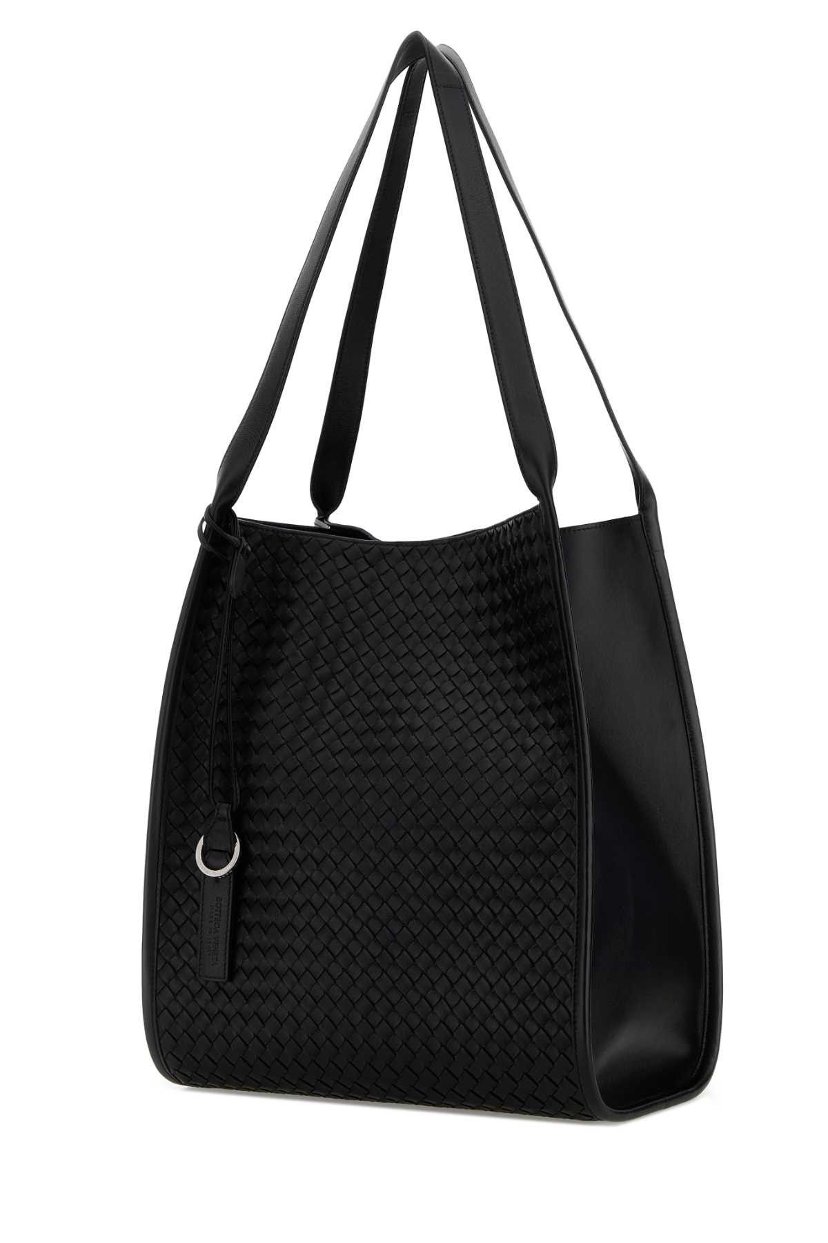 Bottega Veneta Black Leather Corriere Shopping Bag Size ONE SIZE - 2 Thumbnail