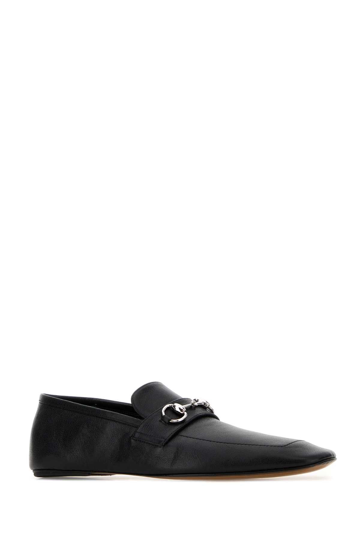 Gucci Black Leather Loafers Size US 10.5 / EU 43-44 - 2 Thumbnail