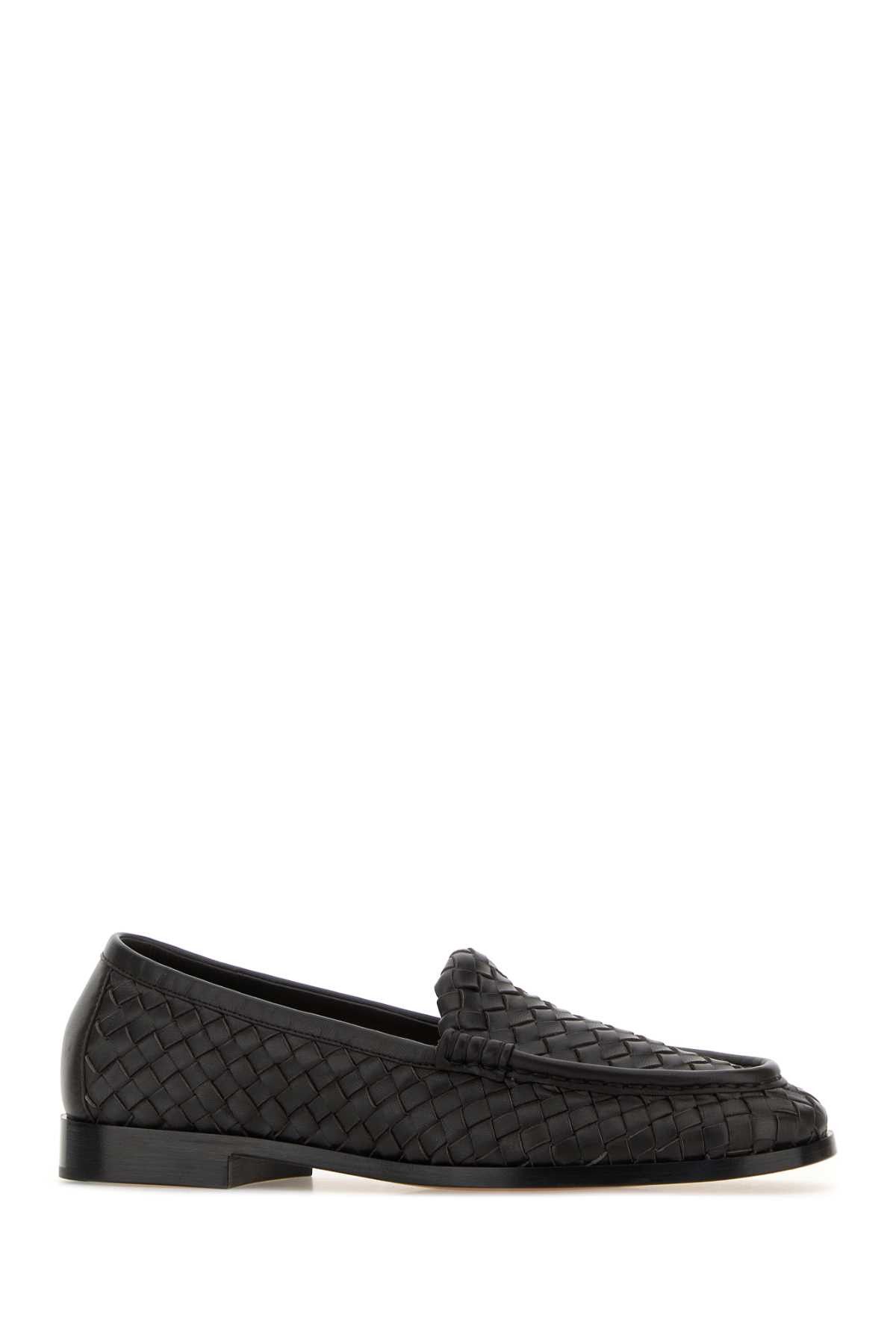 Bottega Veneta Dark Brown Leather Silenzio Loafers Size US 8.5 / IT 38.5 - 2 Thumbnail