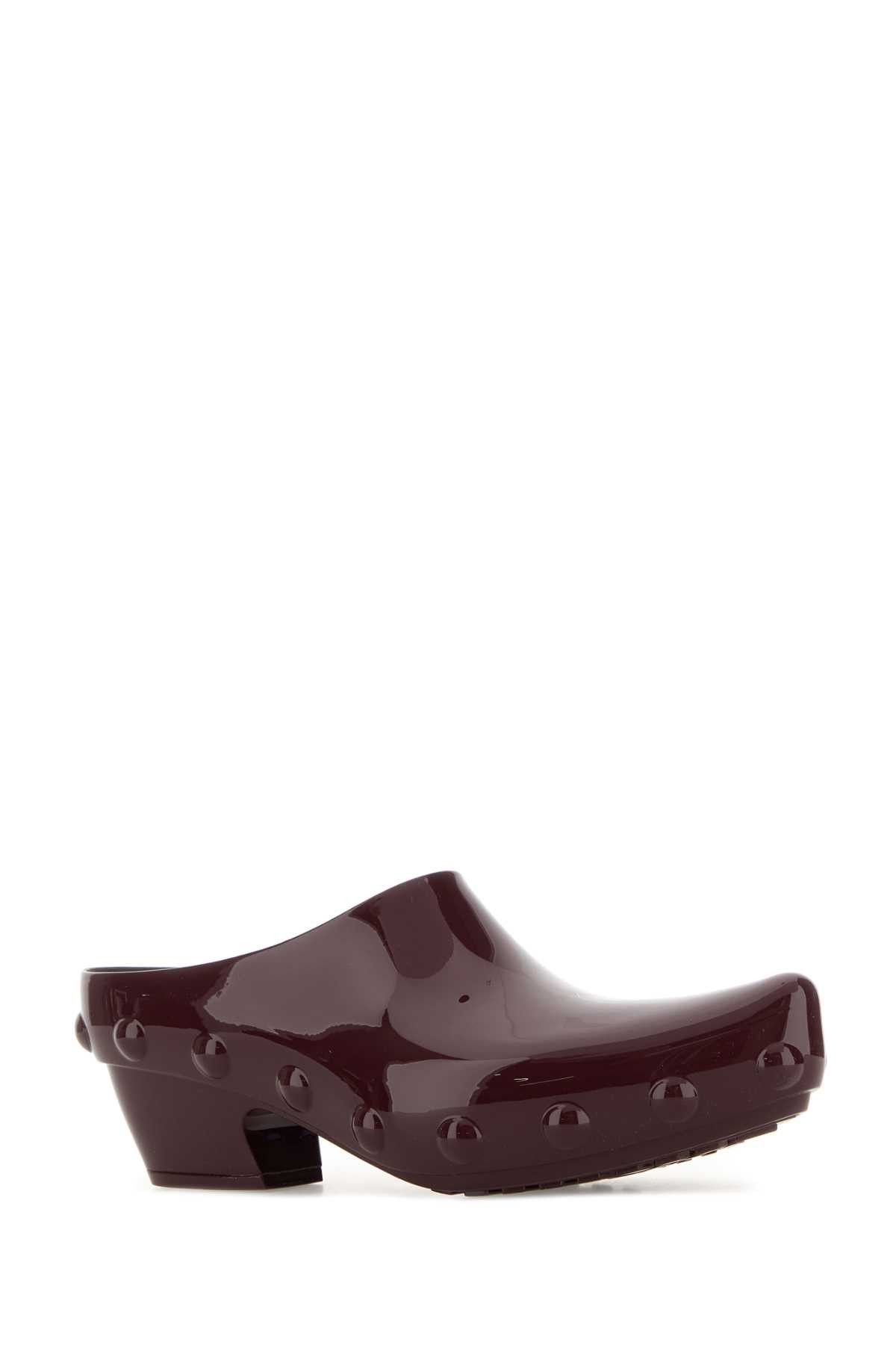 Bottega Veneta Aubergine Rubber Gondola Mules Size US 10 / IT 40 - 2 Thumbnail