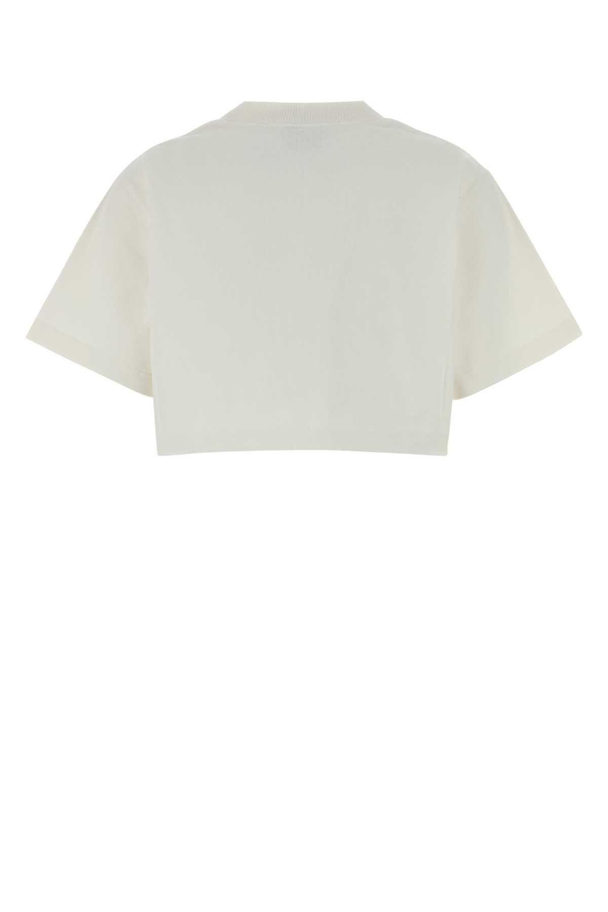 Balenciaga White Cotton T-Shirt Size XS / US 0-2 / IT 36-38 - 2 Thumbnail