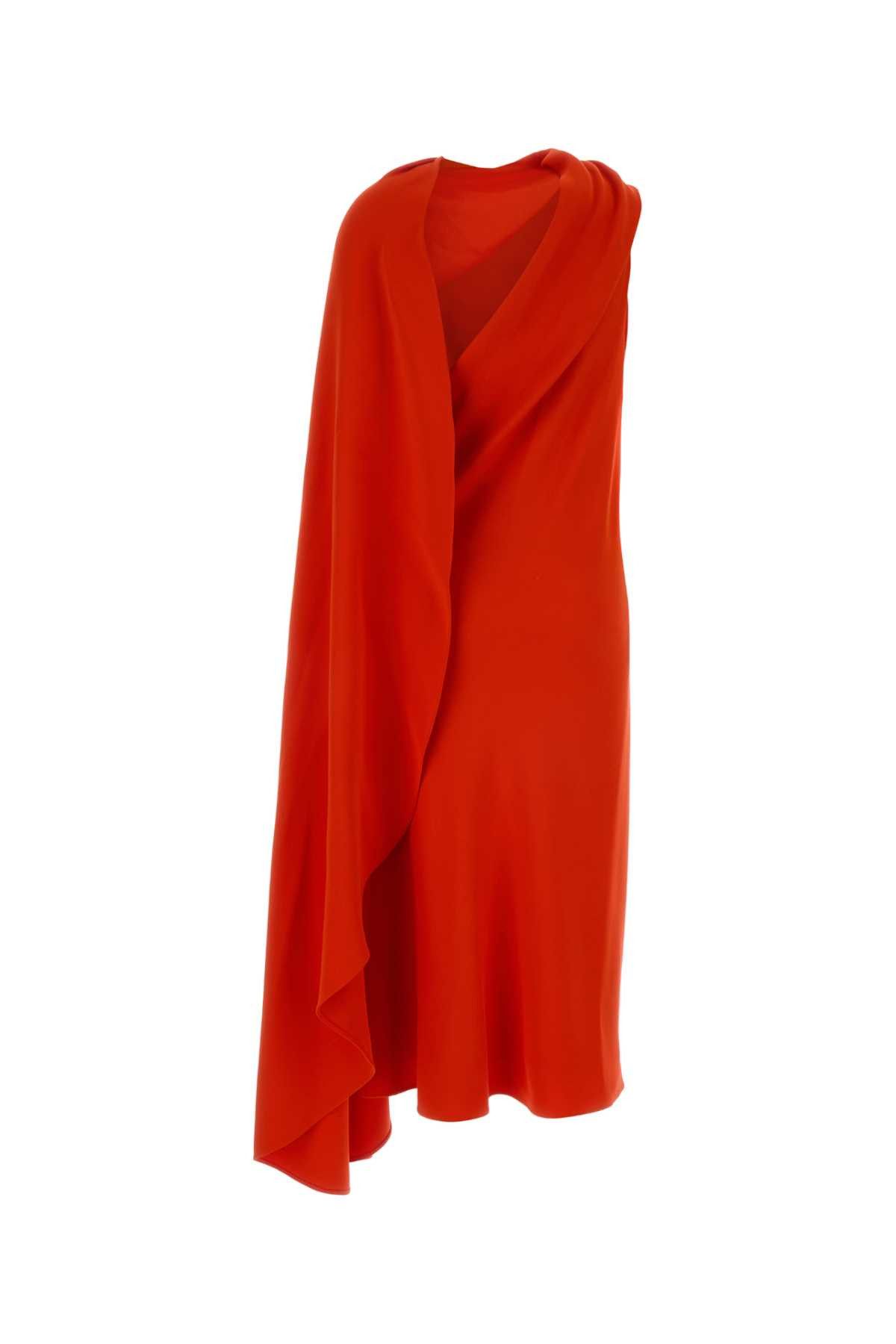 Balenciaga Coral Crepe Long Dress Size S / US 4 / IT 40 - 2 Thumbnail