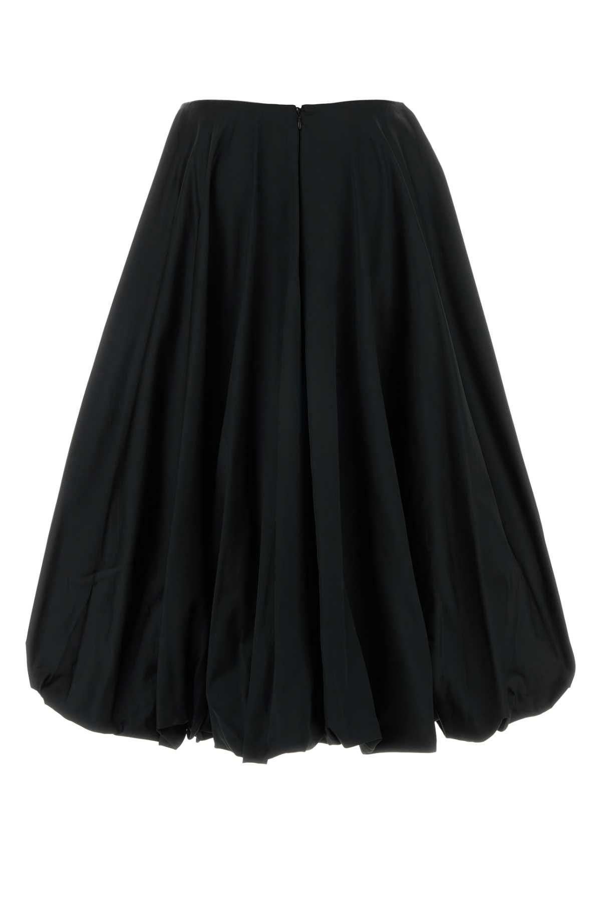 Balenciaga Black Polyester Blend Skirt Size 28" / US 6 / IT 42 - 2 Thumbnail