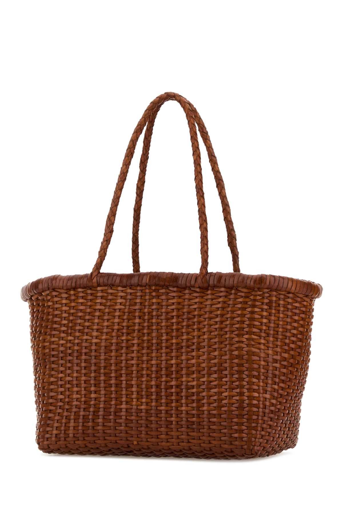Dragon Diffusion Camel Leather B Weave Bucket Bag Size ONE SIZE - 2 Thumbnail