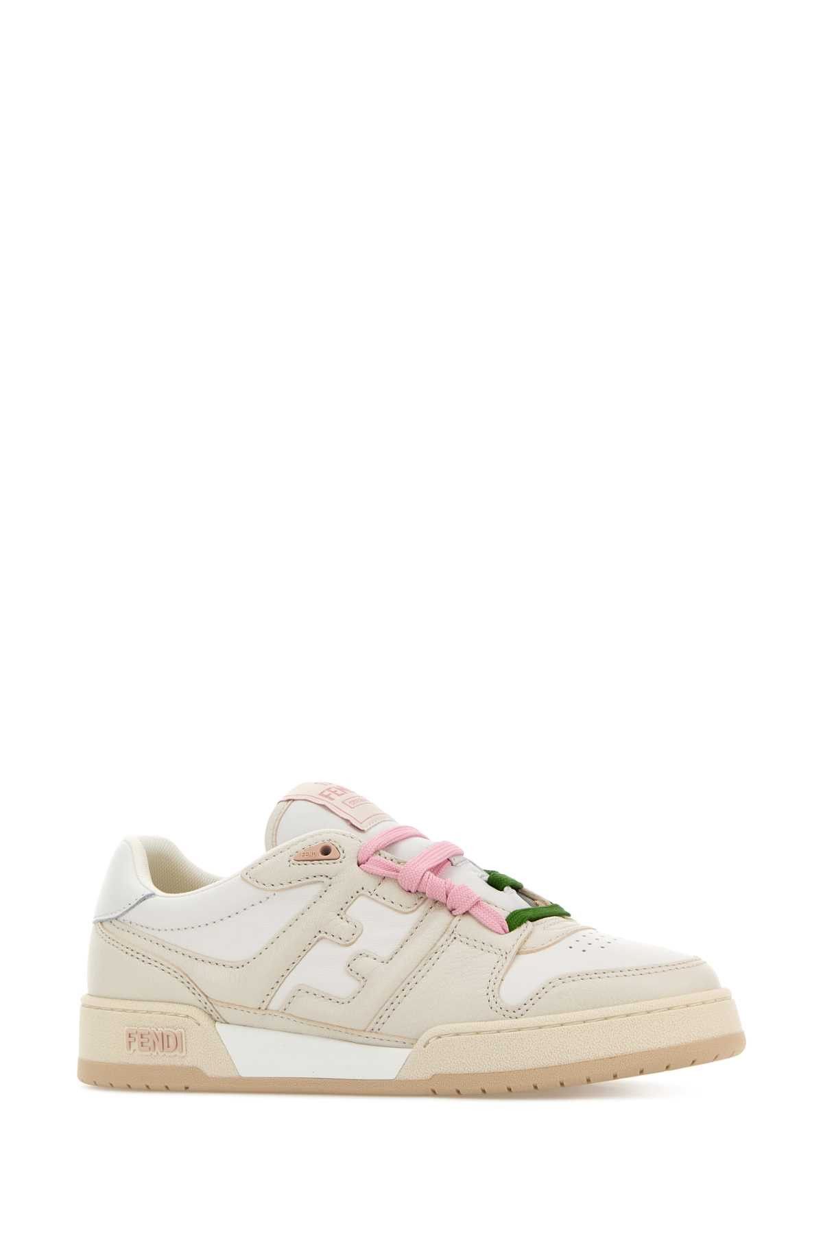 Fendi Multicolor Leather Fendi Match Sneakers Size US 11 / IT 41 - 2 Thumbnail