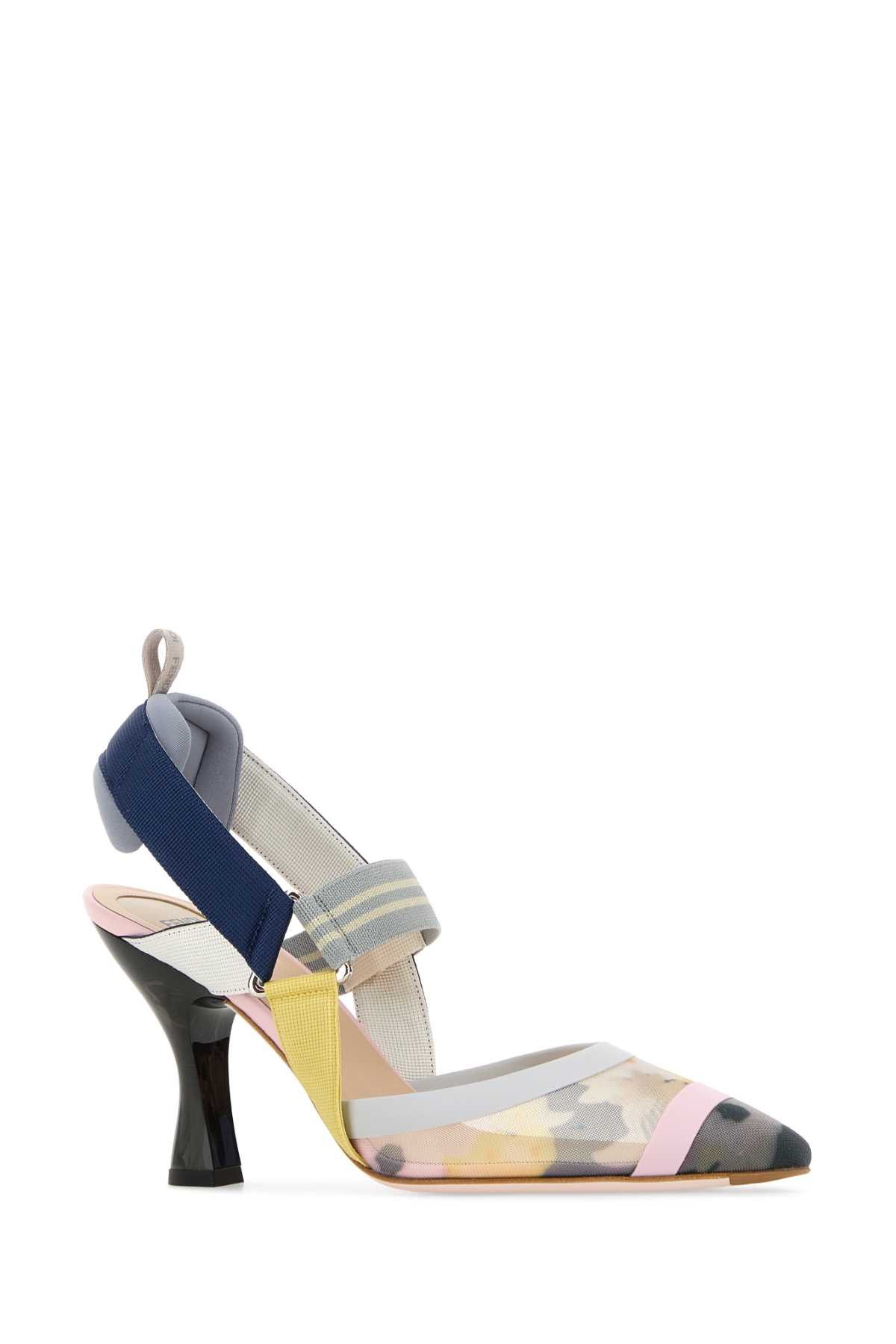 Fendi Multicolor Mesh Colibri Pumps Size US 6 / IT 36 - 2 Thumbnail