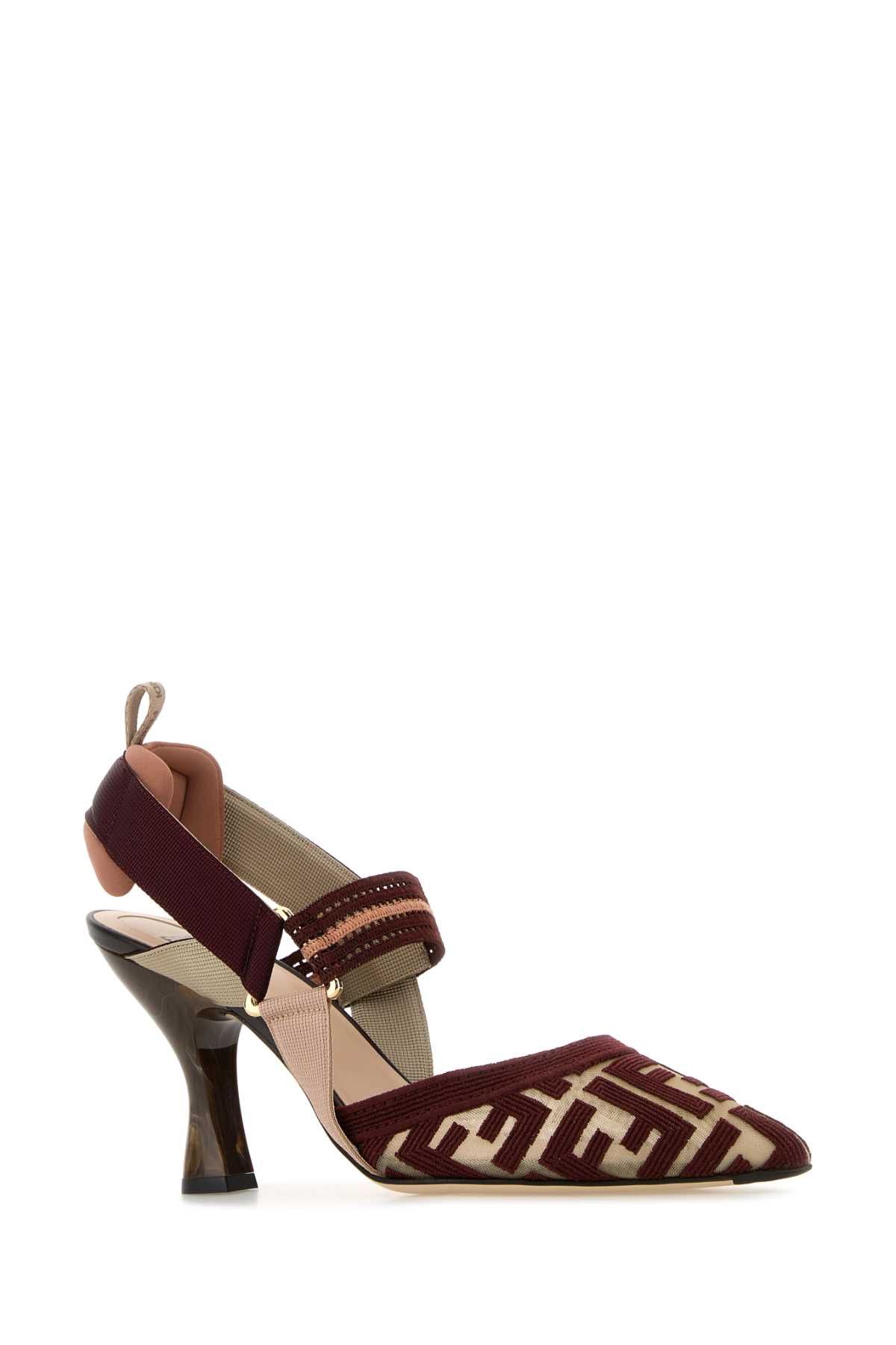 Fendi Multicolor Mesh Colibrã¬ Pumps Size US 9 / IT 39 - 2 Thumbnail