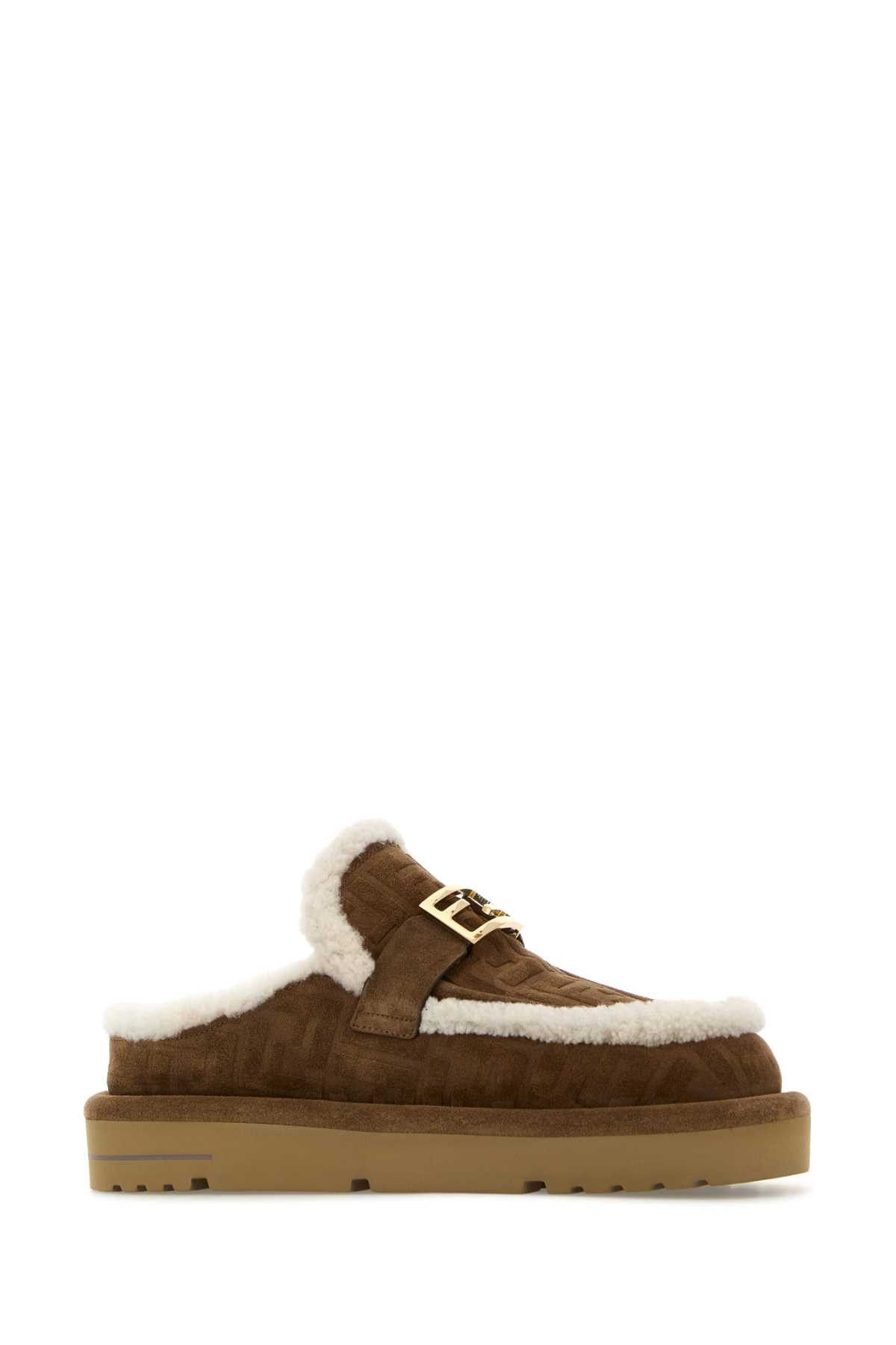 Fendi Biscuit Suede Apres Chic Slippers Size US 10 / IT 40 - 2 Thumbnail
