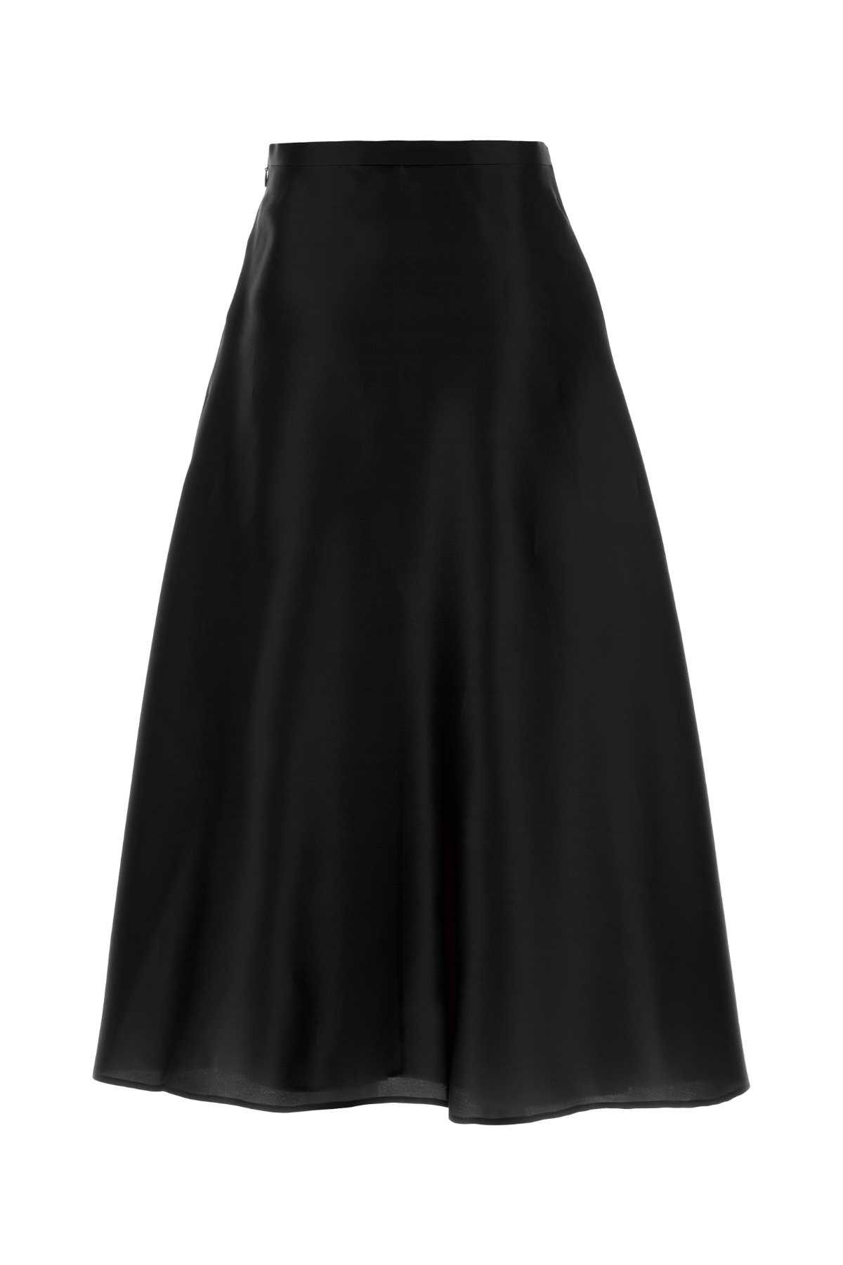 Alberta Ferretti Black Silk Skirt Size S / US 4 / IT 40 - 2 Thumbnail