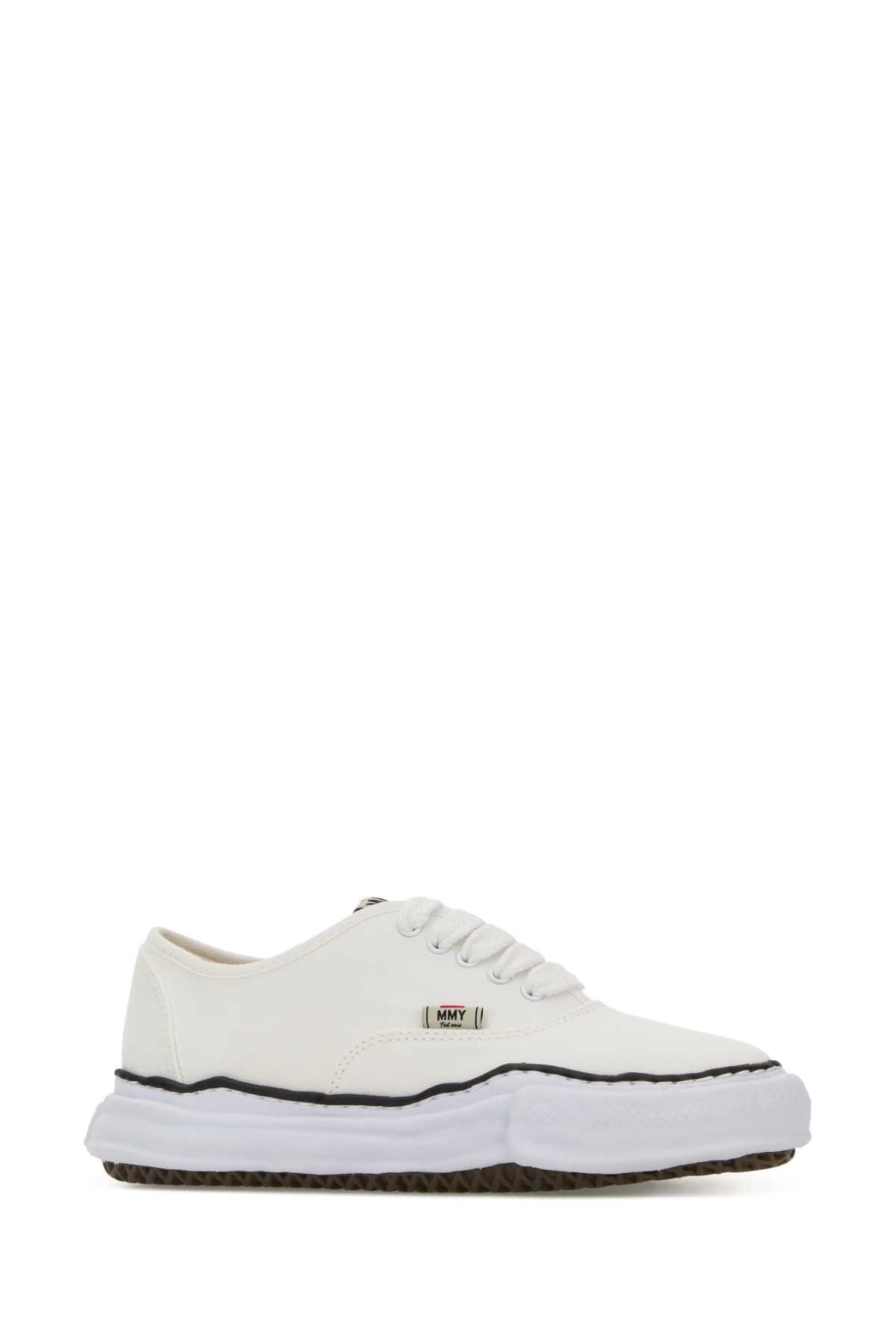 Maison MIHARA YASUHIRO White Canvas Baker Sneakers Size US 10 / EU 43 - 2 Thumbnail