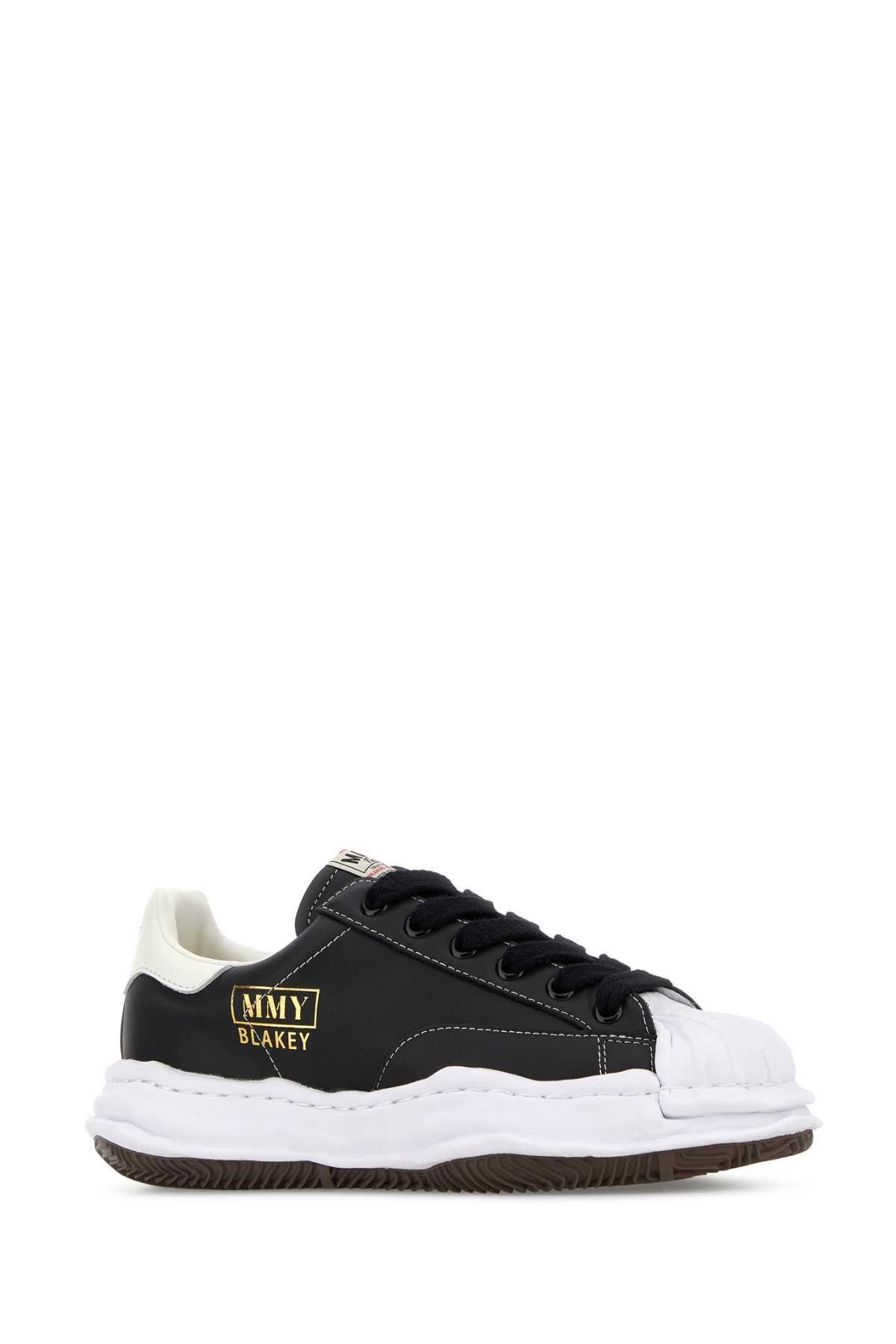 Maison MIHARA YASUHIRO Black Leather Sneakers Size US 10 / EU 43 - 2 Thumbnail