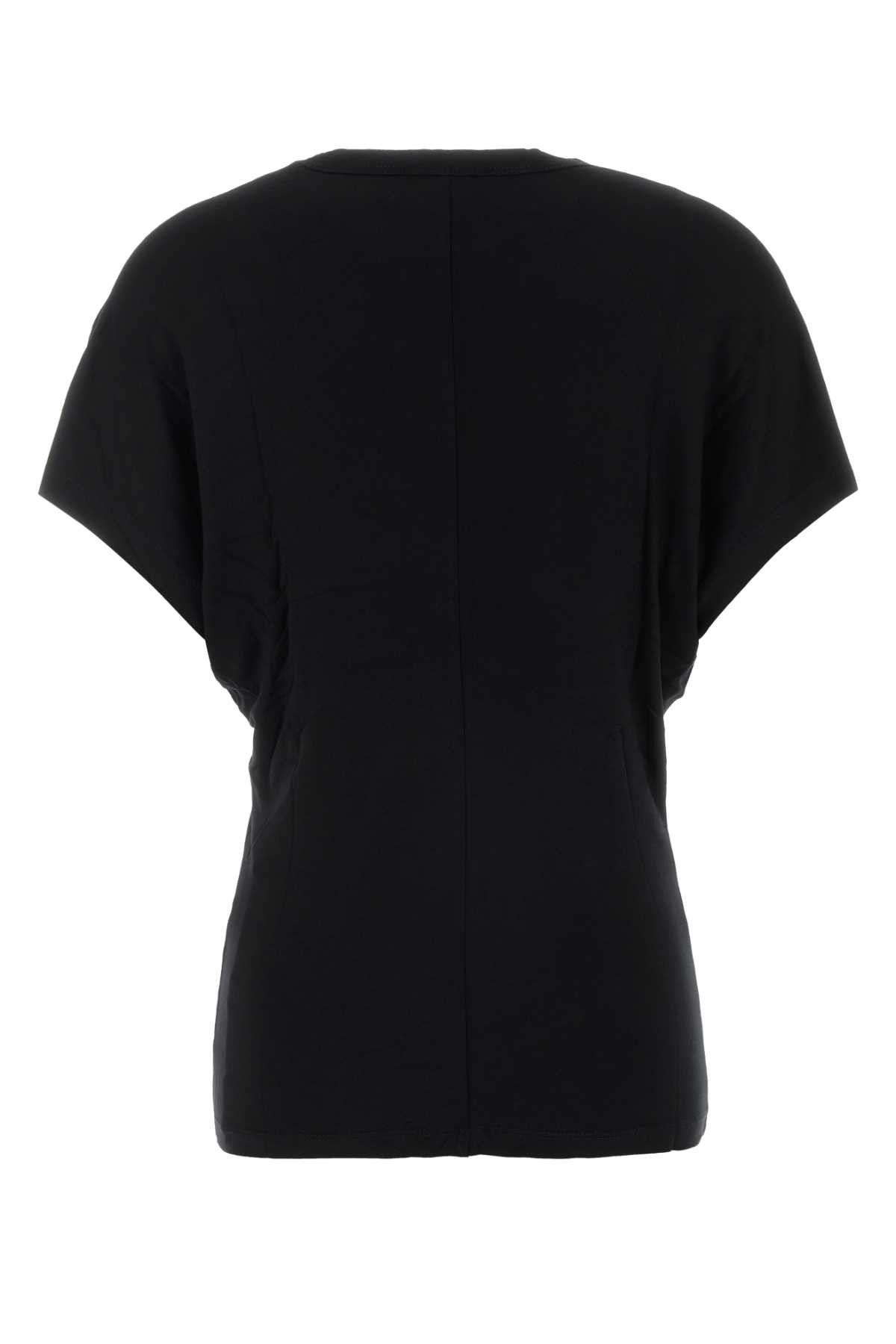 Anine Bing Black Stretch Viscose Zadig T-Shirt Size S / US 4 / IT 40 - 2 Thumbnail