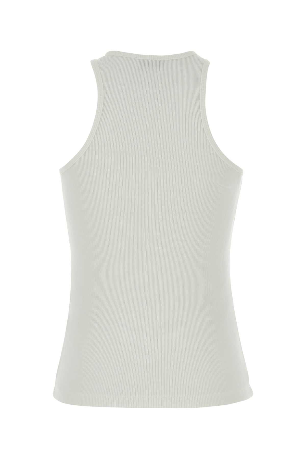 Anine Bing White Stretch Viscose Cole Tank Top Size M / US 6-8 / IT 42-44 - 2 Thumbnail
