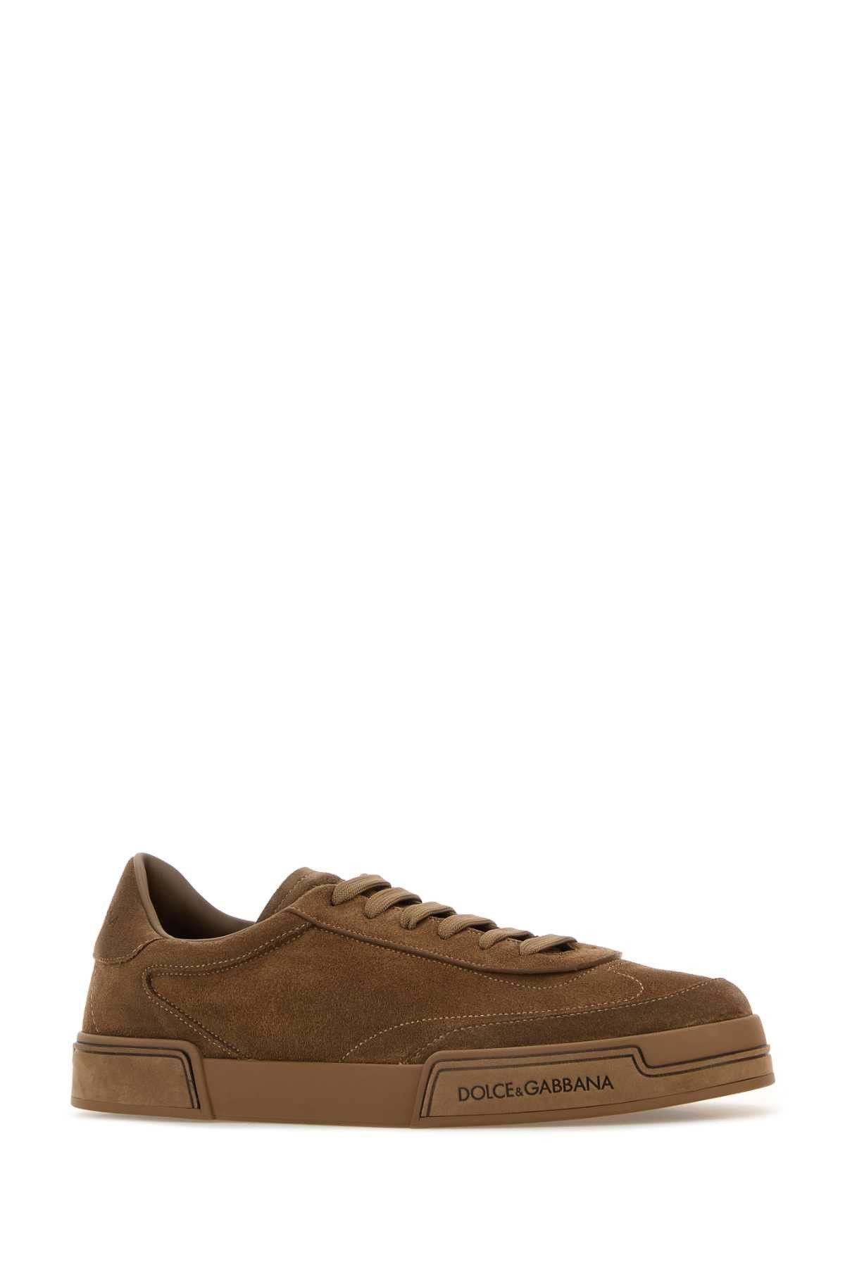 Dolce & Gabbana Brown Suede Sneakers Size US 8.5 / EU 41-42 - 2 Thumbnail