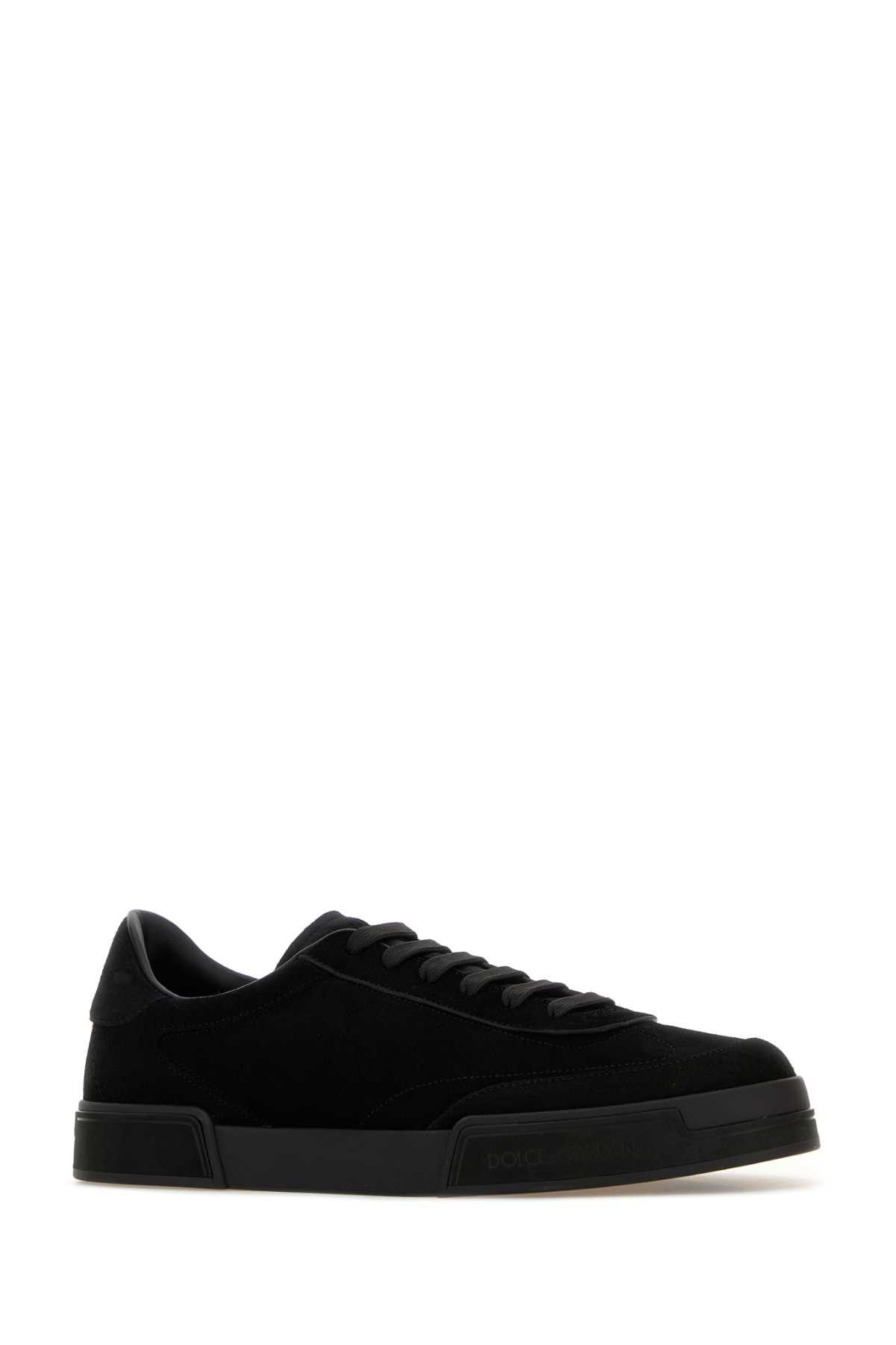 Dolce & Gabbana Black Suede Sneakers Size US 10 / EU 43 - 2 Thumbnail