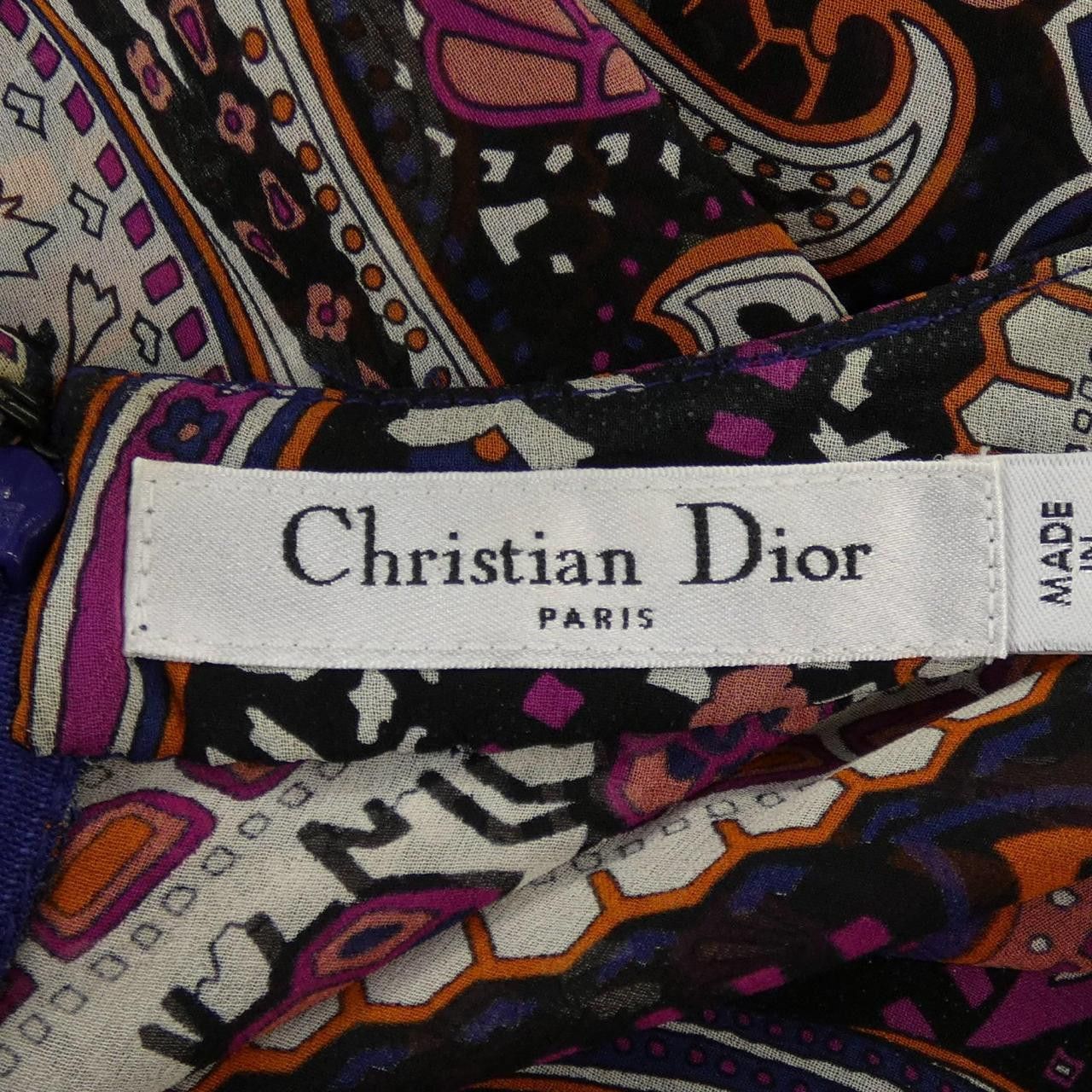 Dior Dior Christian Dior Silk Dress Textile Dresses 9H21606A1663 DUTY FREE for USA Size ONE SIZE - 4 Thumbnail