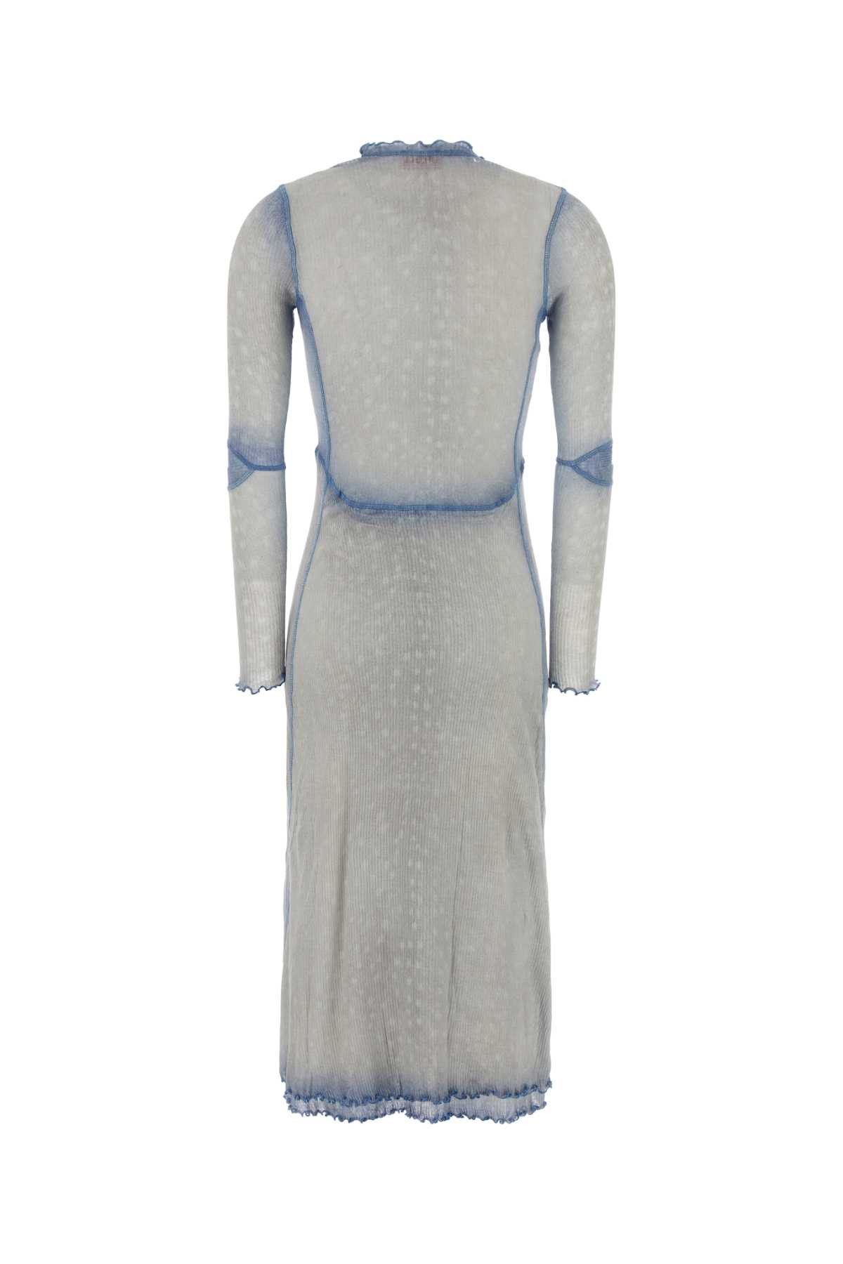 Diesel Pastel Light-Blue Cotton Dress Size XS / US 0-2 / IT 36-38 - 2 Thumbnail
