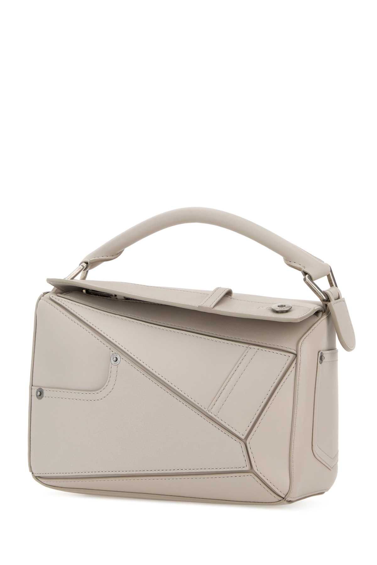 Loewe Light Grey Leather Small Puzzle Panta Handbag Size ONE SIZE - 2 Thumbnail