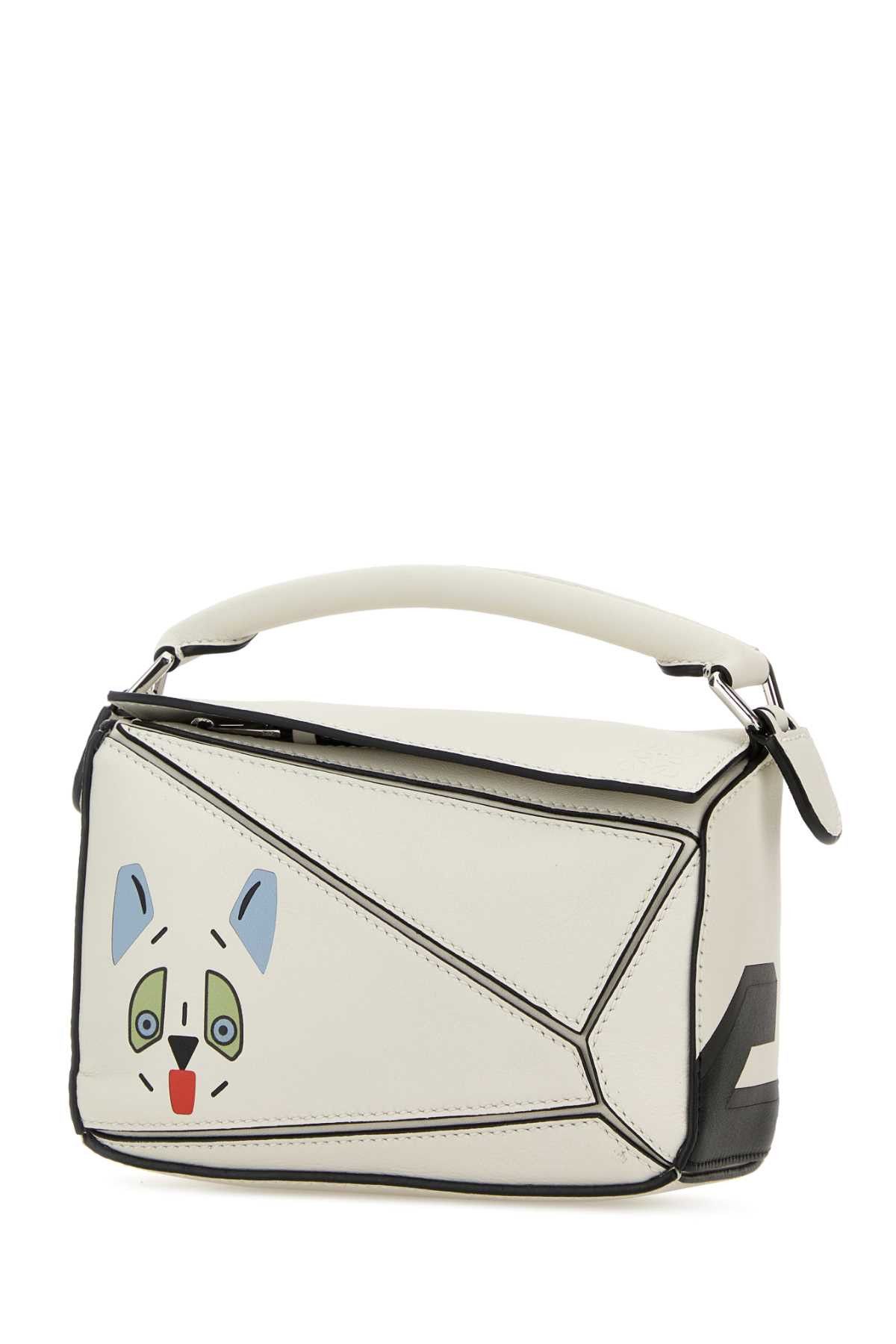 Loewe Chalk Leather Mini Puzzle Handbag Size ONE SIZE - 2 Thumbnail