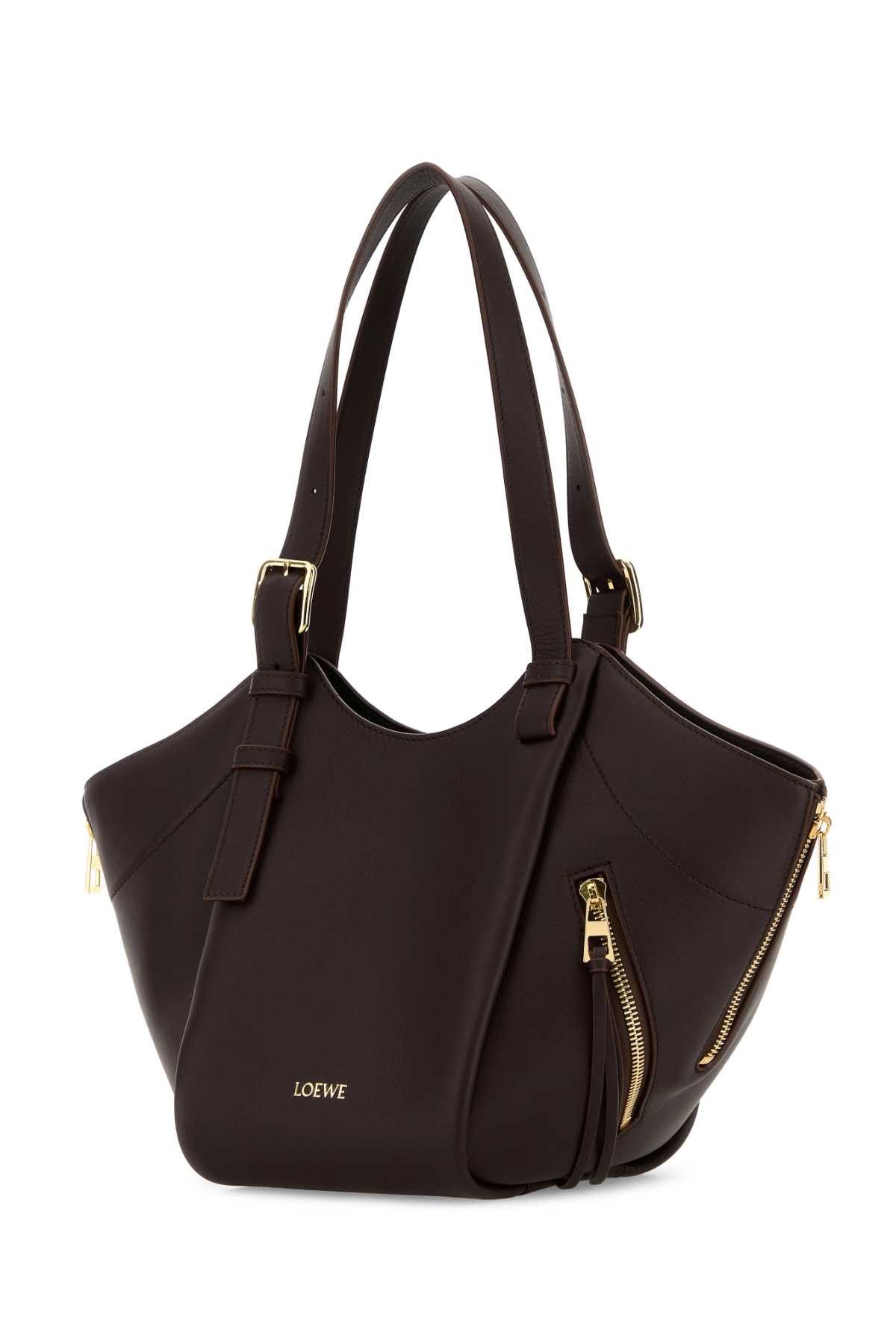Loewe Chocolate Leather Hammock Flip Handbag Size ONE SIZE - 2 Thumbnail