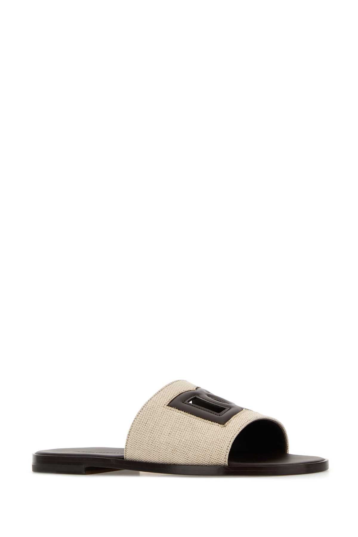 Dolce & Gabbana Two-Tone Canvas Slippers Size US 9.5 / EU 42-43 - 2 Thumbnail