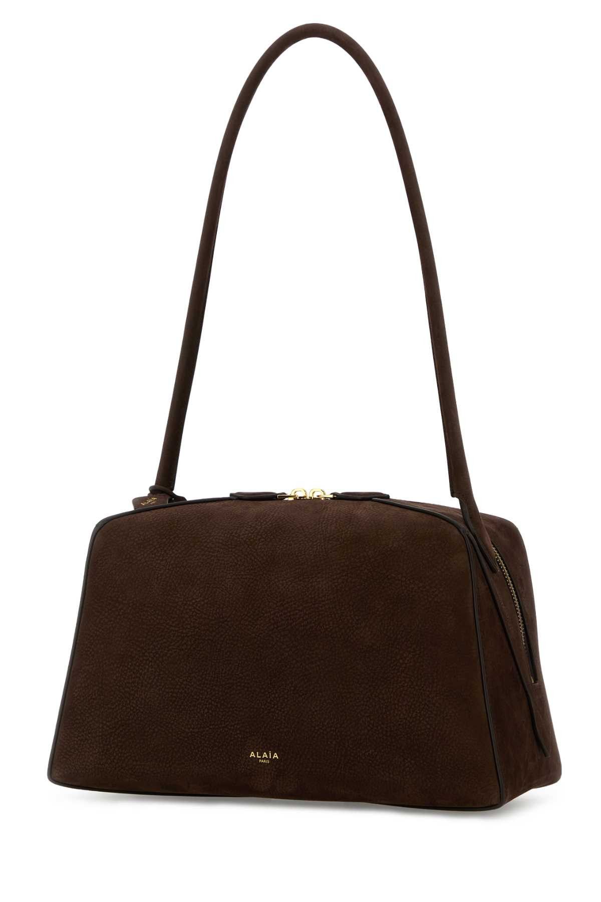 Alaia Brown Leather Fonce Shoulder Bag Size ONE SIZE - 2 Thumbnail